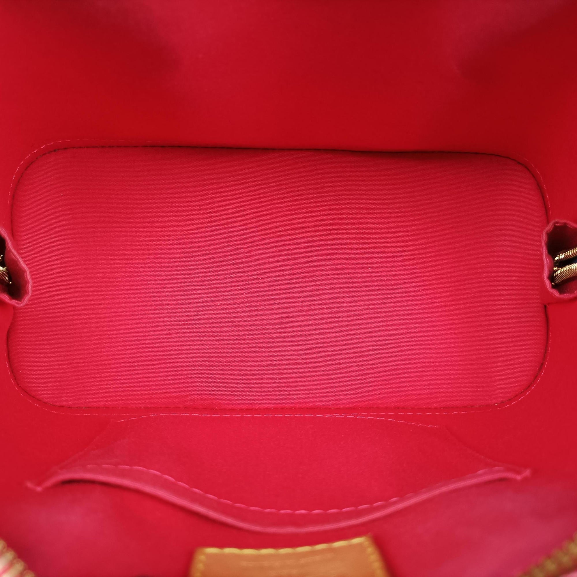 Pre-owned Louis Vuitton Alma BB ROSE INDIEN Vernis M91606 shoulderbag | stylenewstar