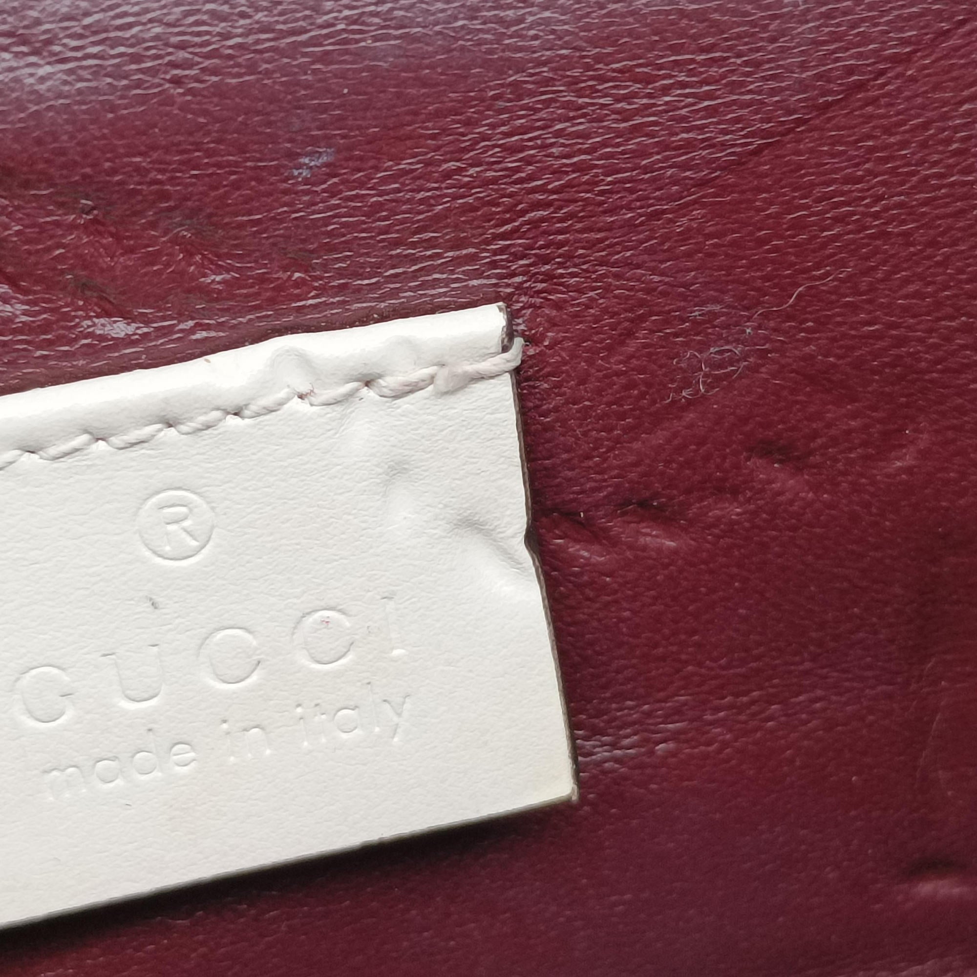 Pre-owned Gucci Zumi White Leather 572375 shoulderbag | stylenewstar