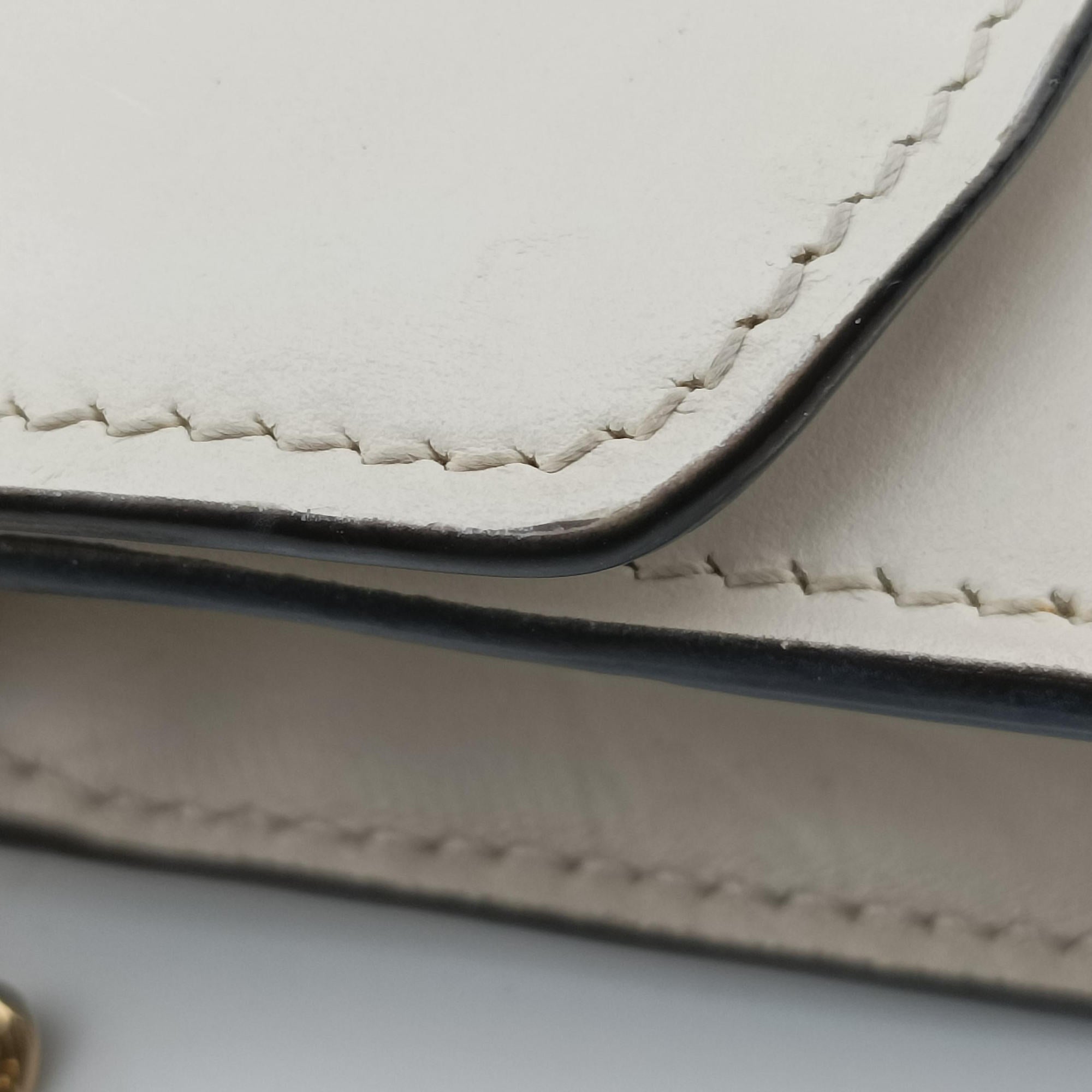 Pre-owned Gucci Zumi White Leather 572375 shoulderbag | stylenewstar