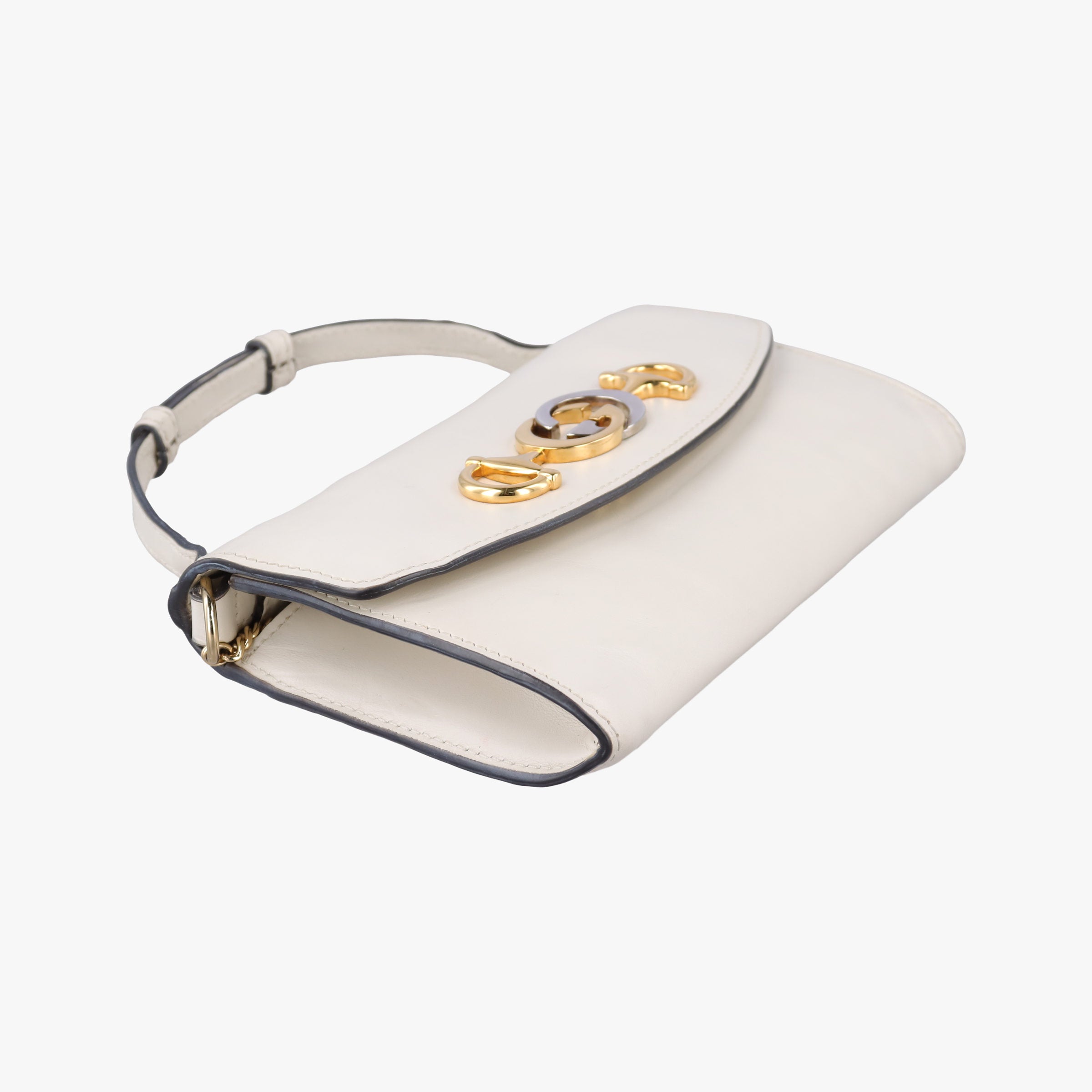 Pre-owned Gucci Zumi White Leather 572375 shoulderbag | stylenewstar