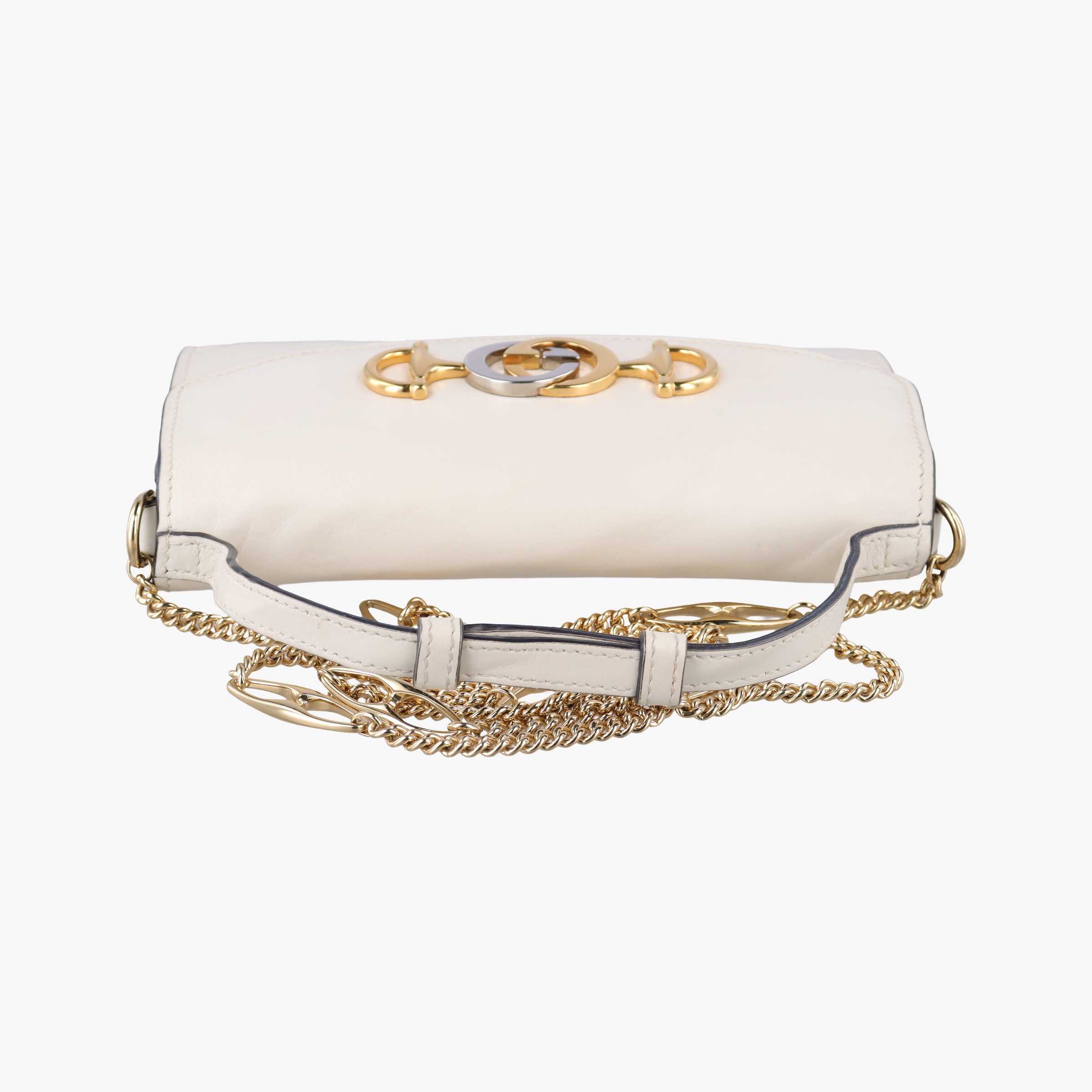 Pre-owned Gucci Zumi White Leather 572375 shoulderbag | stylenewstar