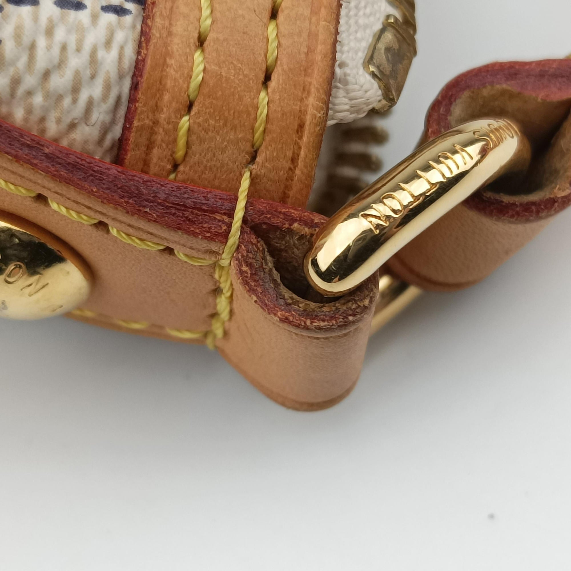 Pre-owned Louis Vuitton SIRACUSA PM Azur Damier Canvas N41113 shoulderbag | stylenewstar