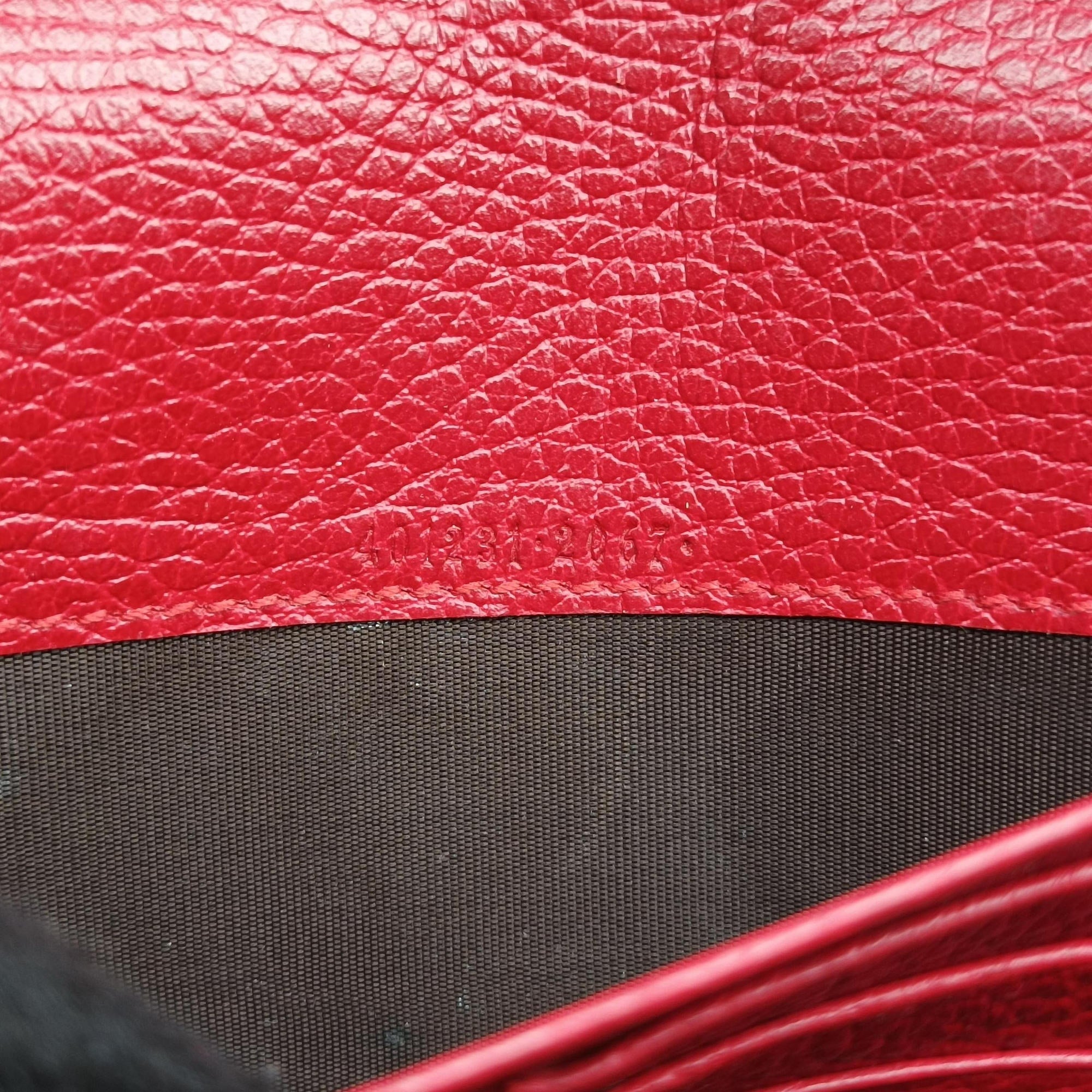 Secondhand Gucci Dionysus Red Leather 401231 shoulderbag | stylenewstar