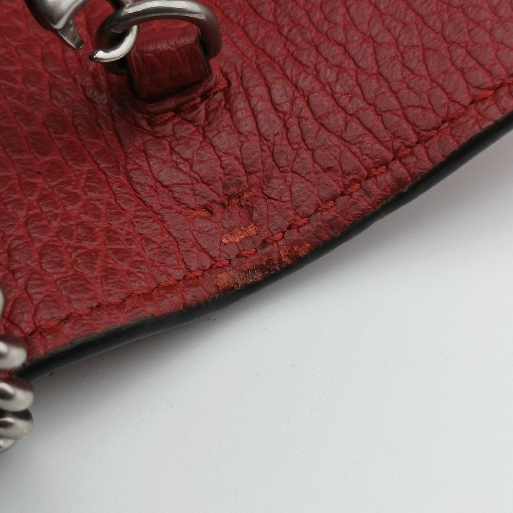 Secondhand Gucci Dionysus Red Leather 401231 shoulderbag | stylenewstar