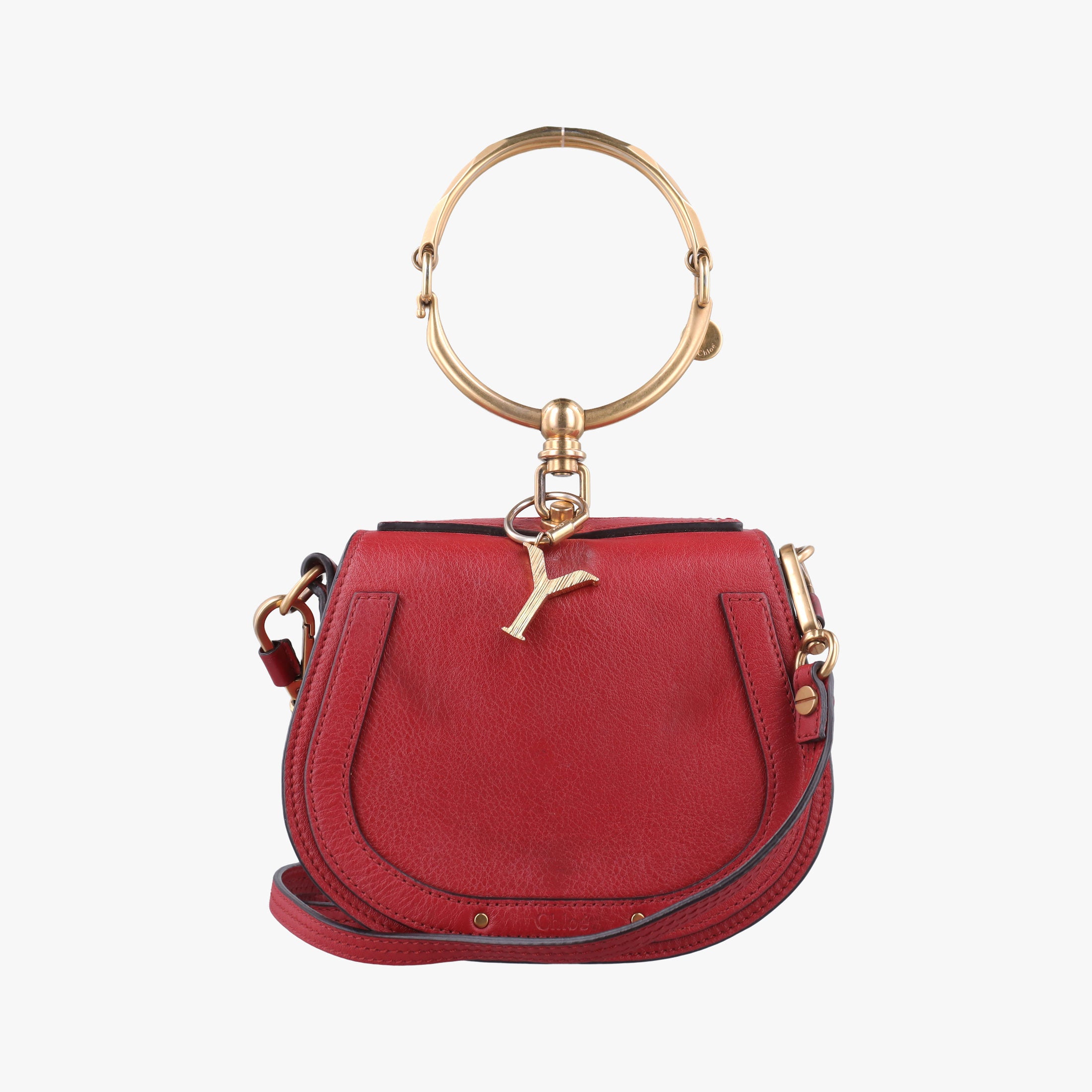 Vintage Chloe Bracelet Nile Red Leather  shoulderbag | stylenewstar