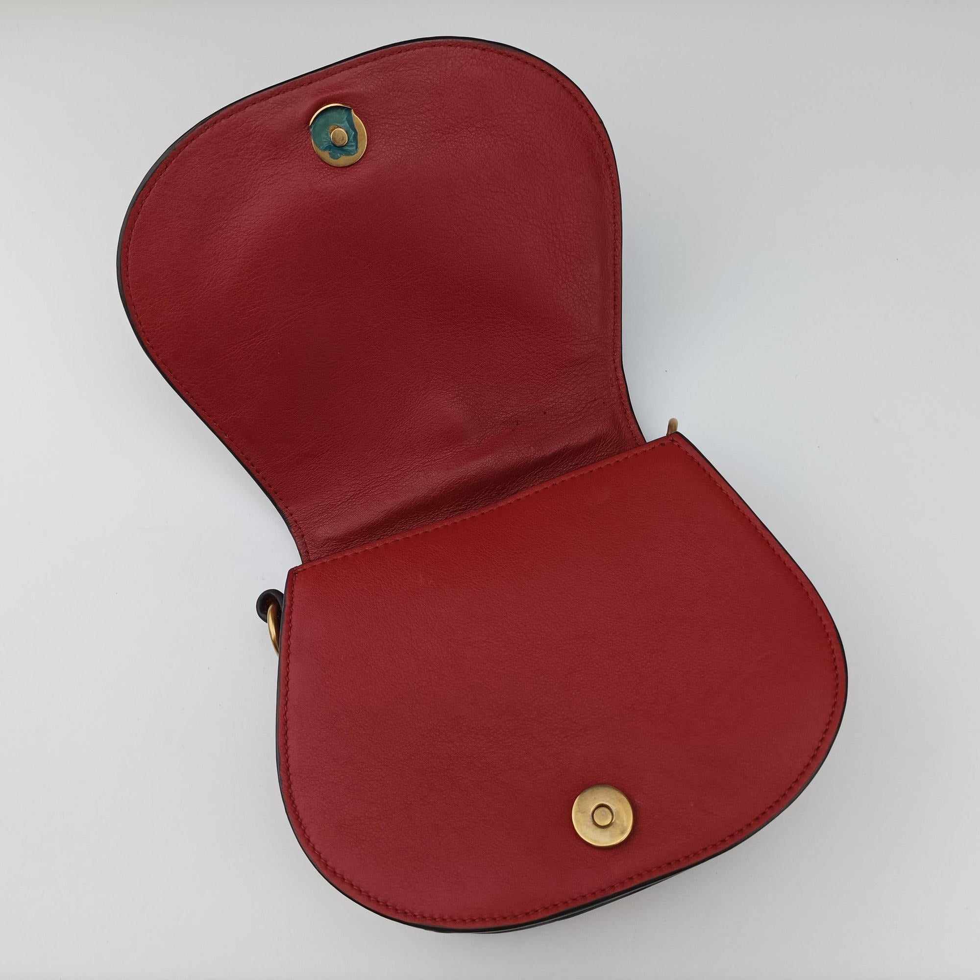 Vintage Chloe Bracelet Nile Red Leather  shoulderbag | stylenewstar