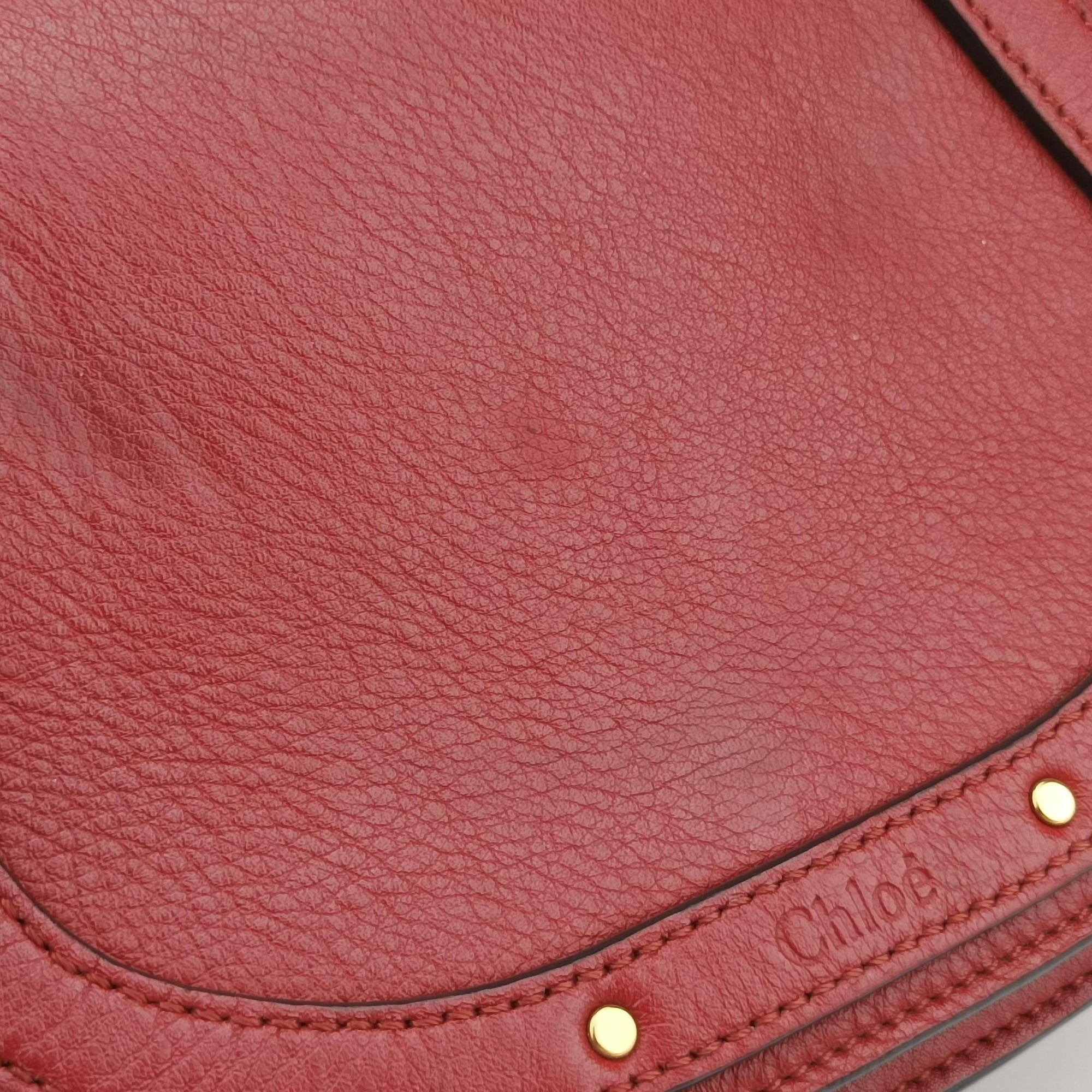 Vintage Chloe Bracelet Nile Red Leather  shoulderbag | stylenewstar