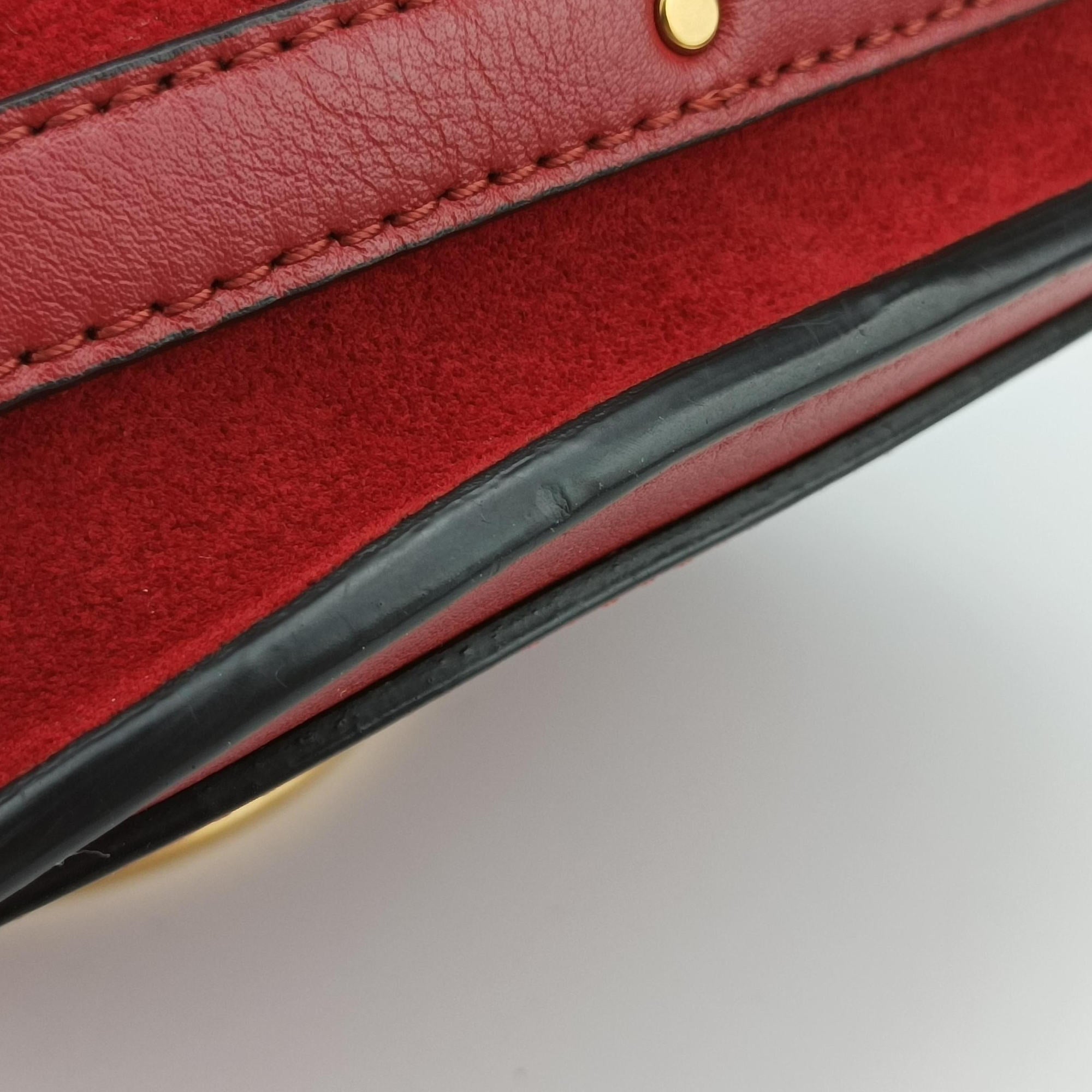 Vintage Chloe Bracelet Nile Red Leather  shoulderbag | stylenewstar