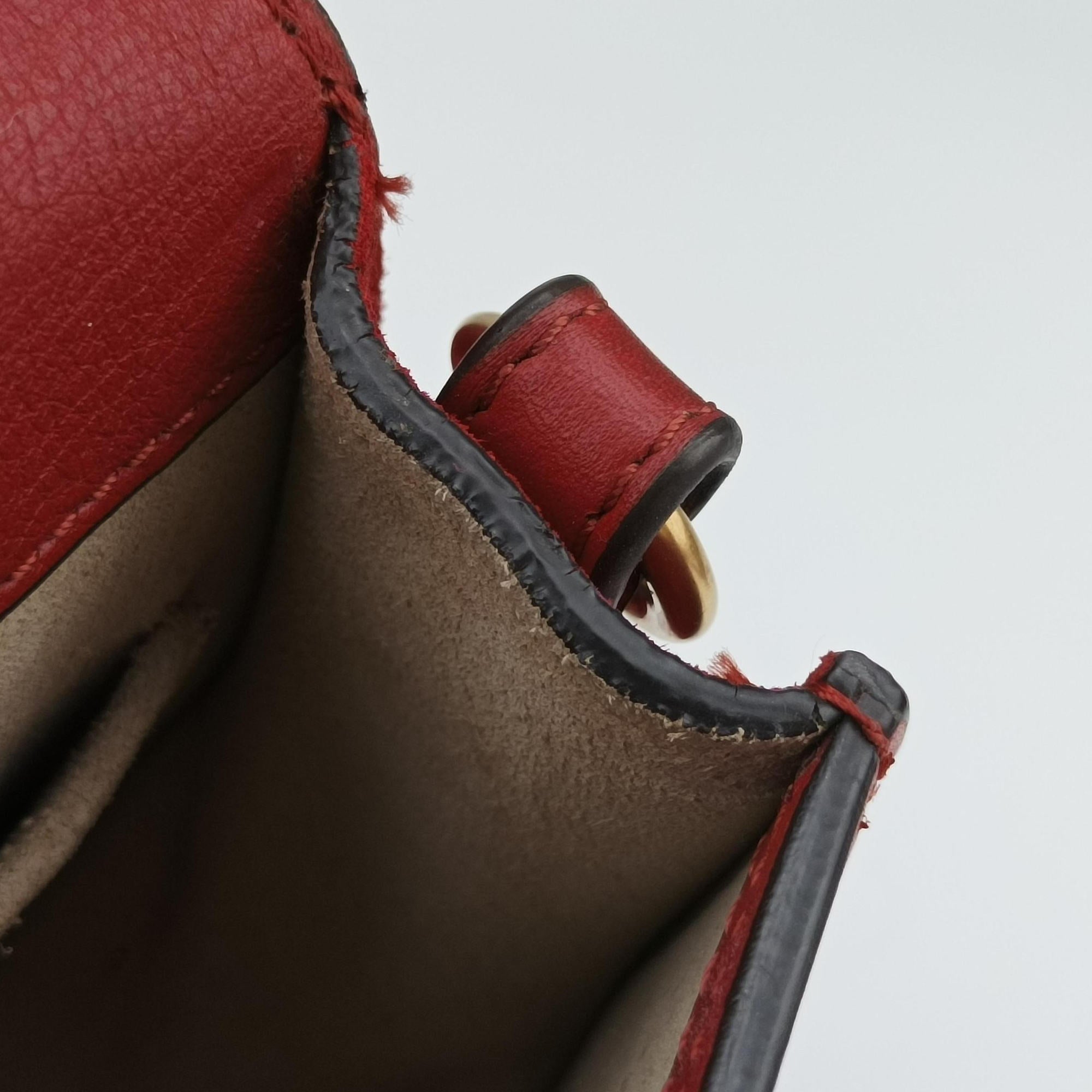 Vintage Chloe Bracelet Nile Red Leather  shoulderbag | stylenewstar