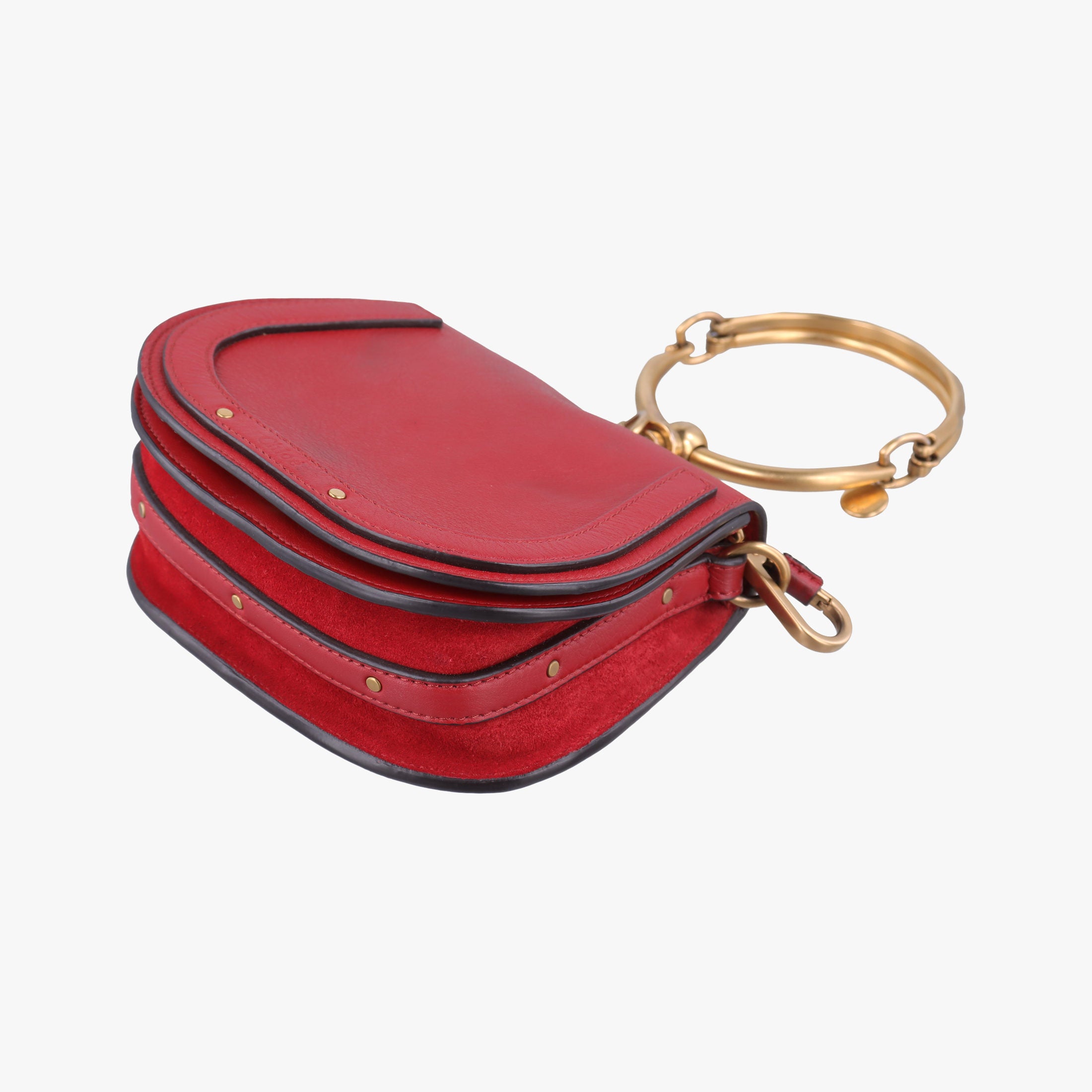 Vintage Chloe Bracelet Nile Red Leather  shoulderbag | stylenewstar