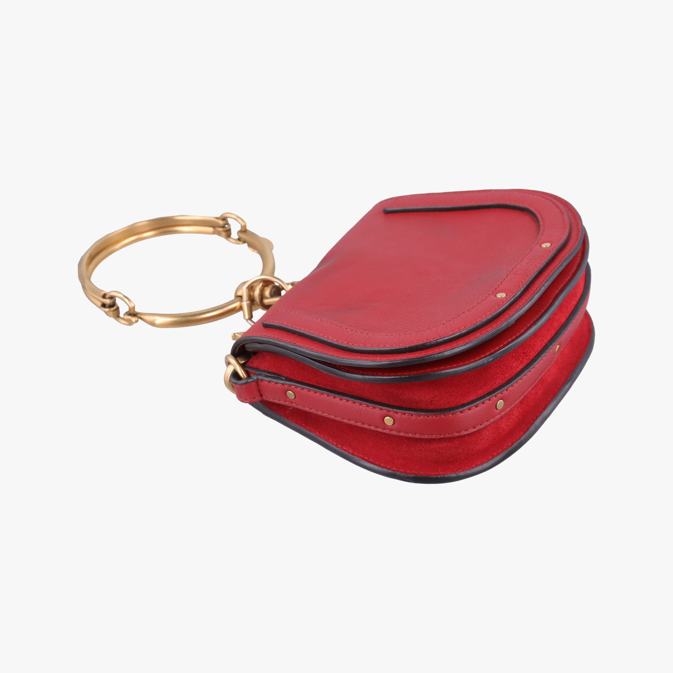 Vintage Chloe Bracelet Nile Red Leather  shoulderbag | stylenewstar