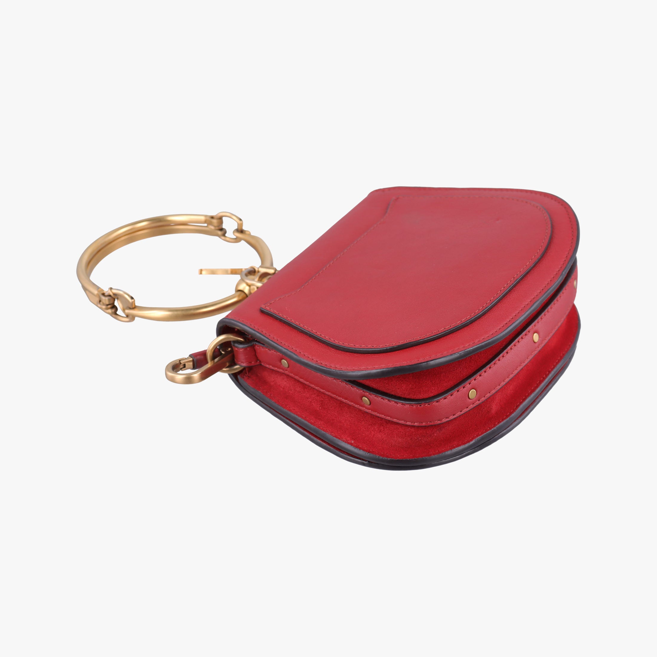 Vintage Chloe Bracelet Nile Red Leather  shoulderbag | stylenewstar