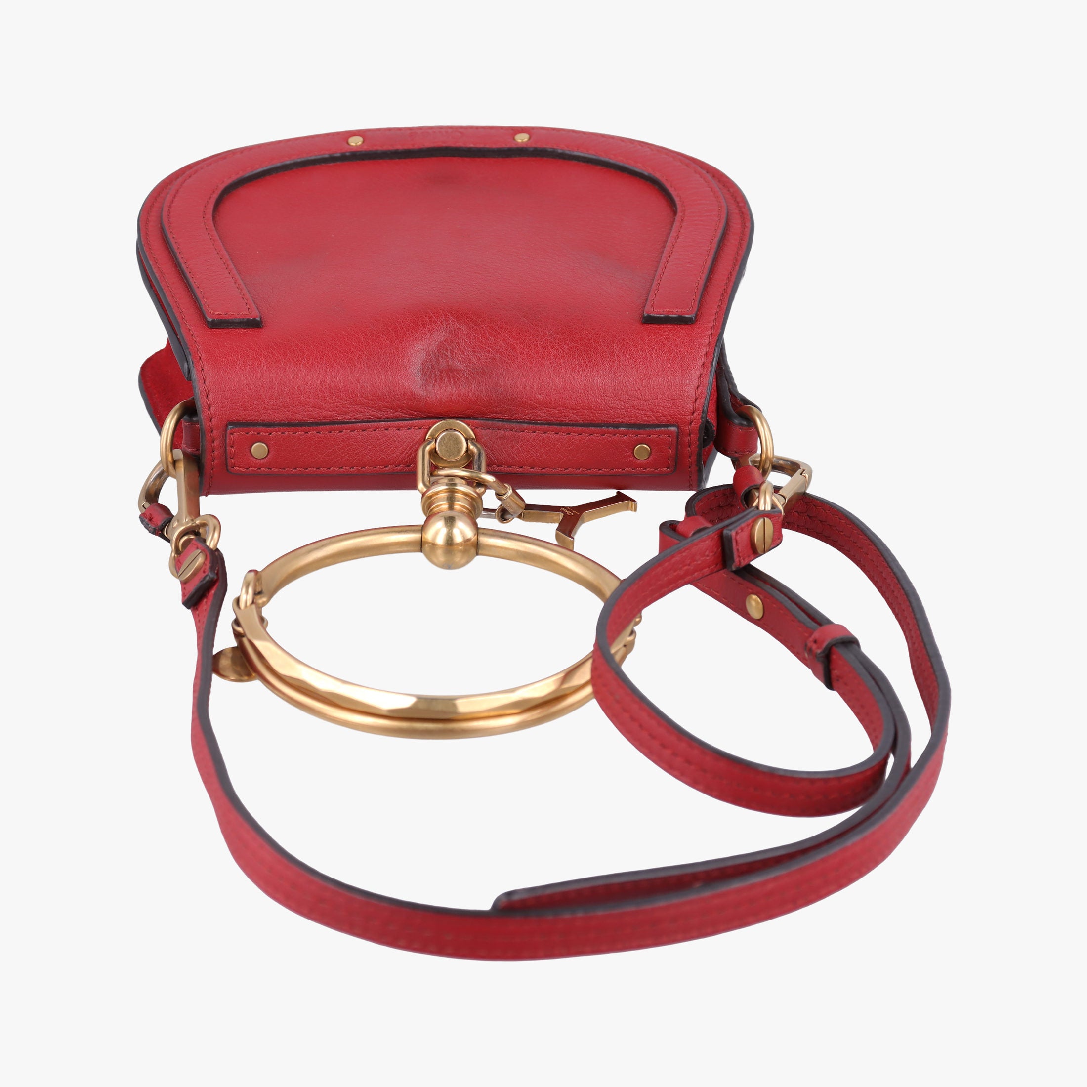 Vintage Chloe Bracelet Nile Red Leather  shoulderbag | stylenewstar