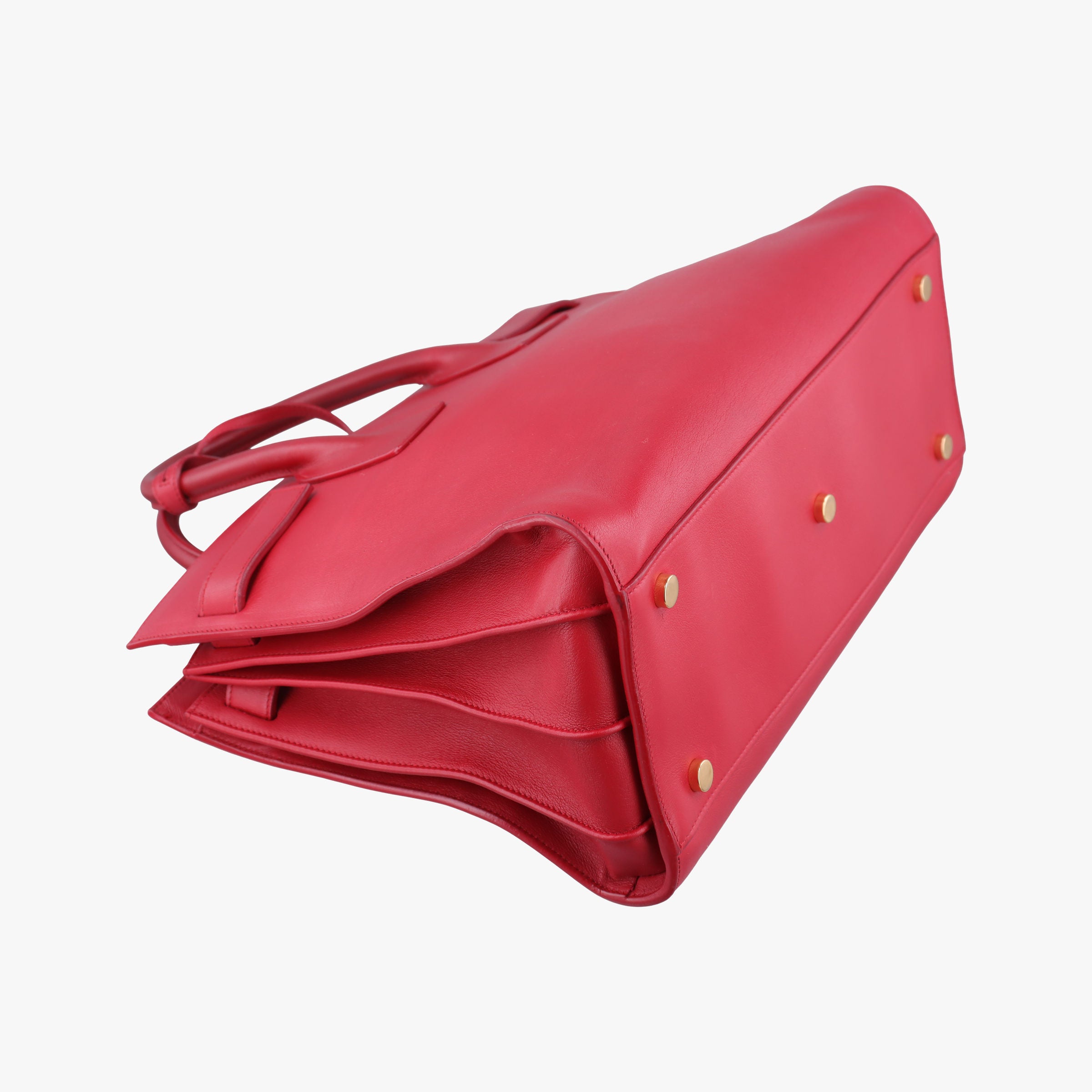 Pre-owned Yves Saint Laurent SAC DE JOUR Red Leather 324823 shoulderbag | stylenewstar