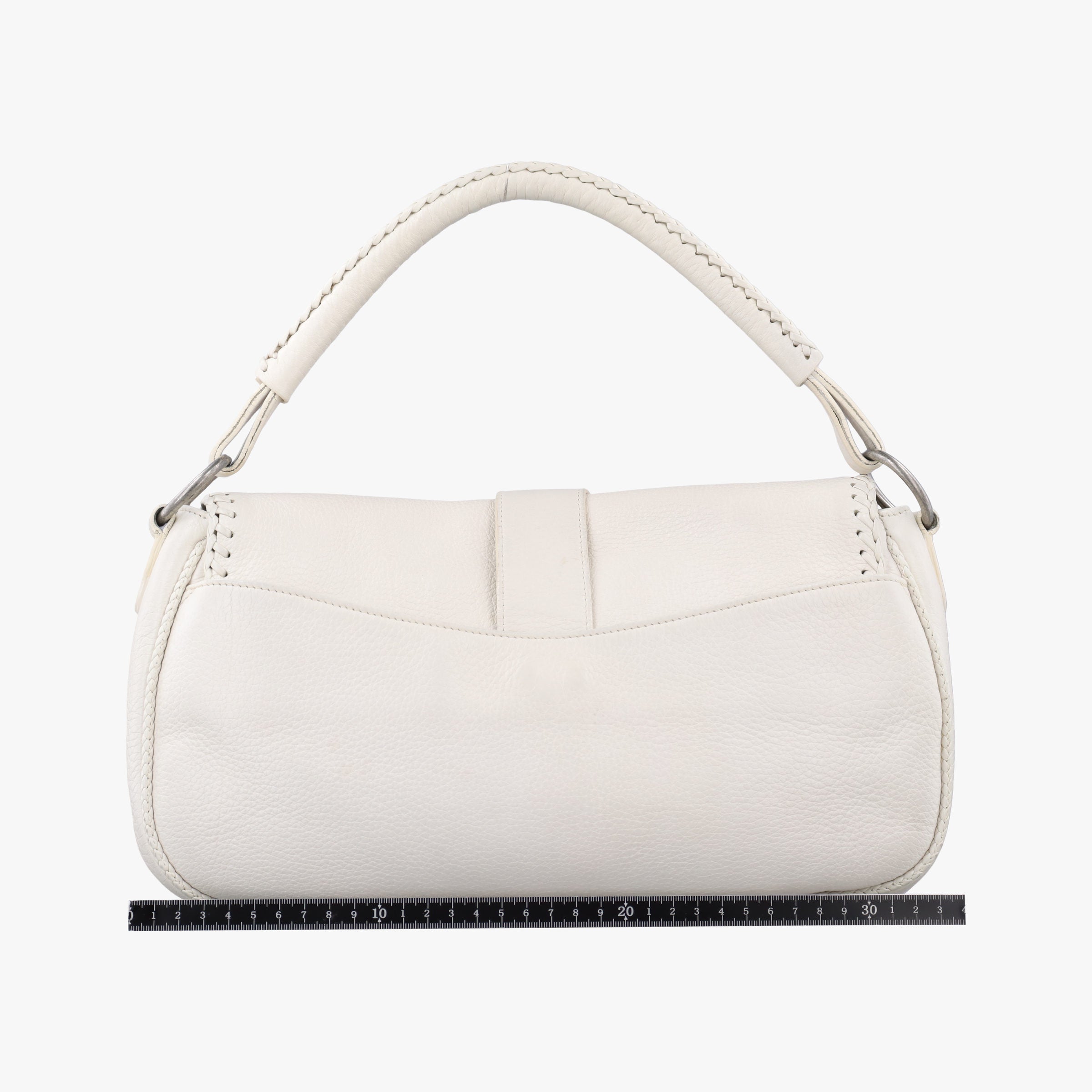 Pre-owned Christian Dior Gaucho White leather  handbag | stylenewstar