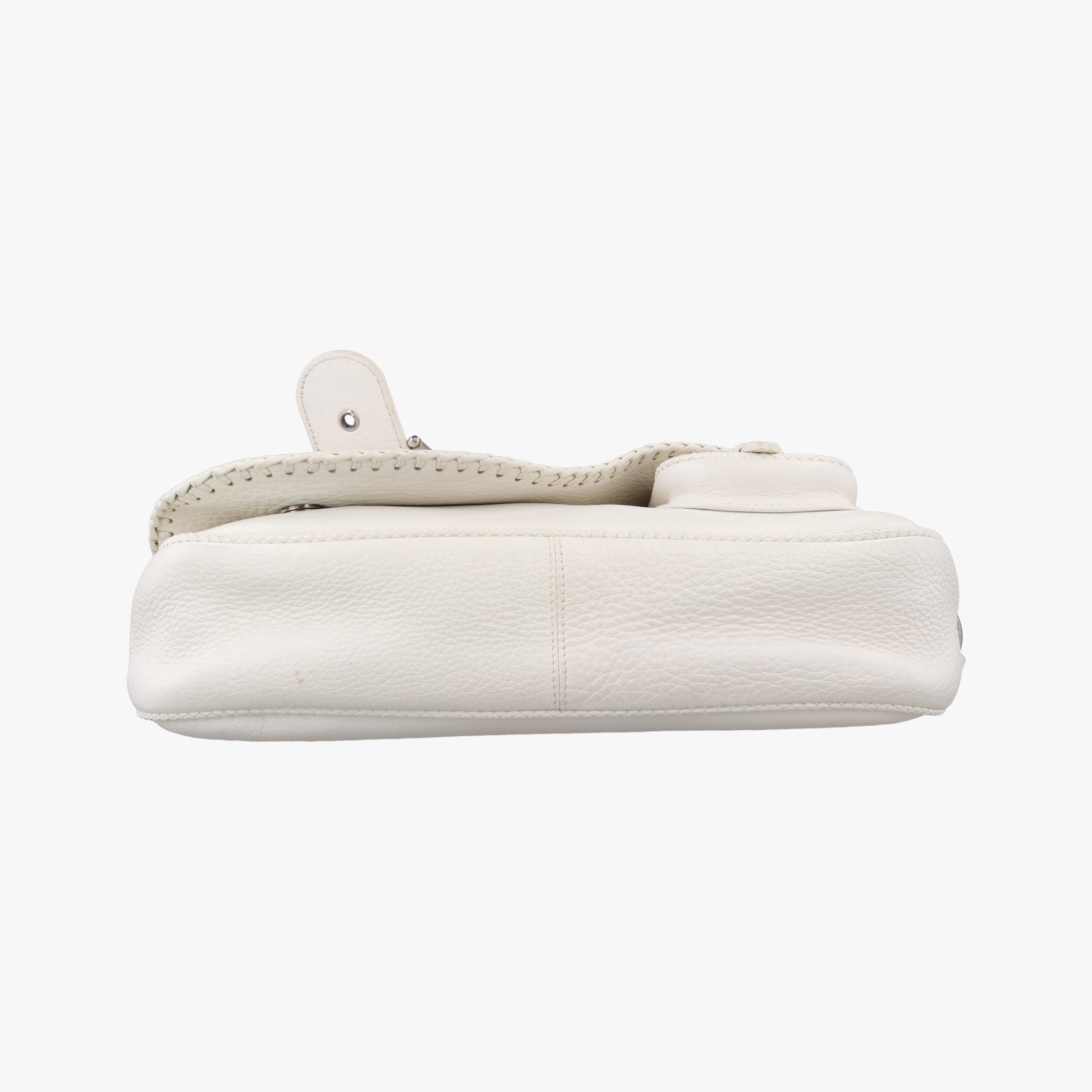 Pre-owned Christian Dior Gaucho White leather  handbag | stylenewstar
