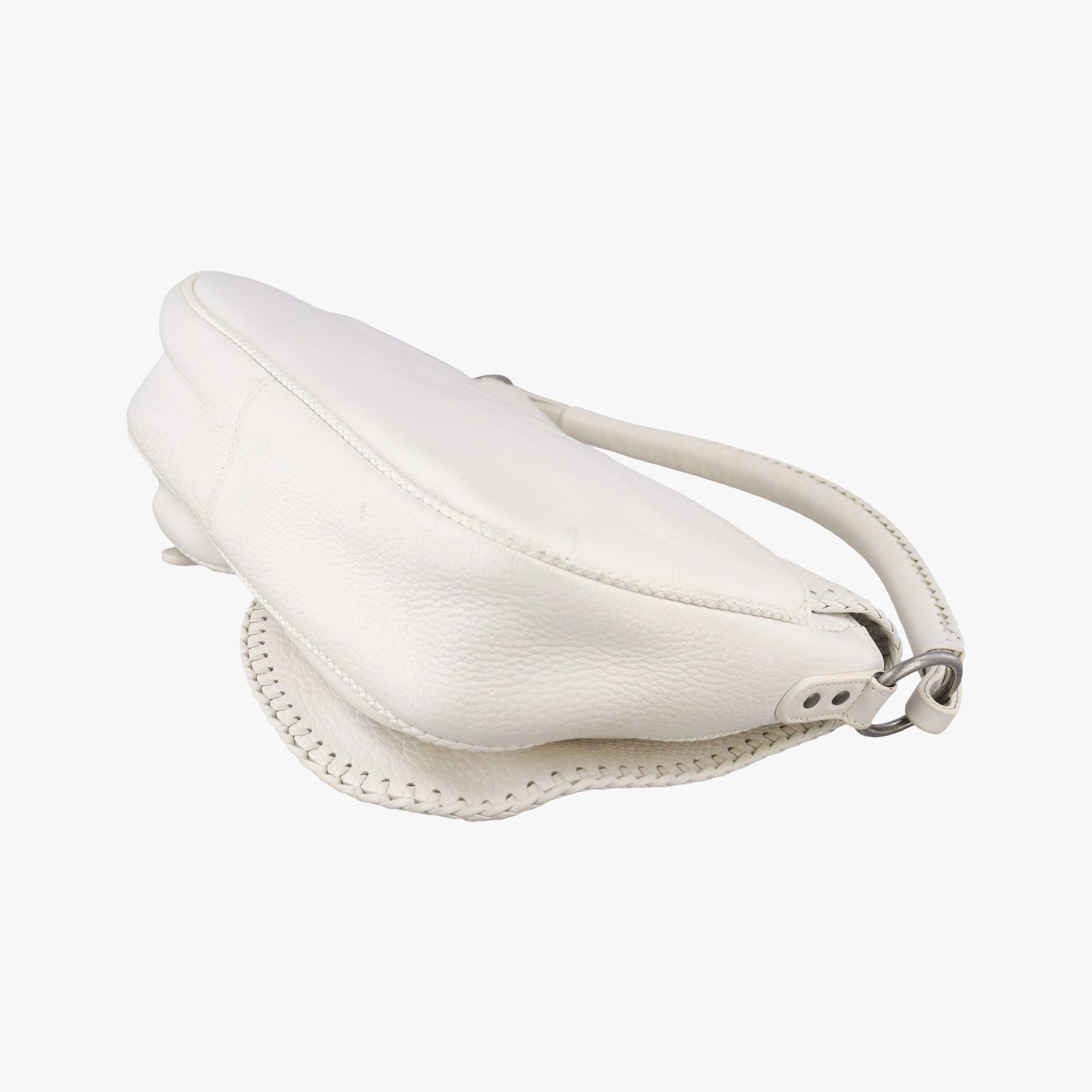 Pre-owned Christian Dior Gaucho White leather  handbag | stylenewstar