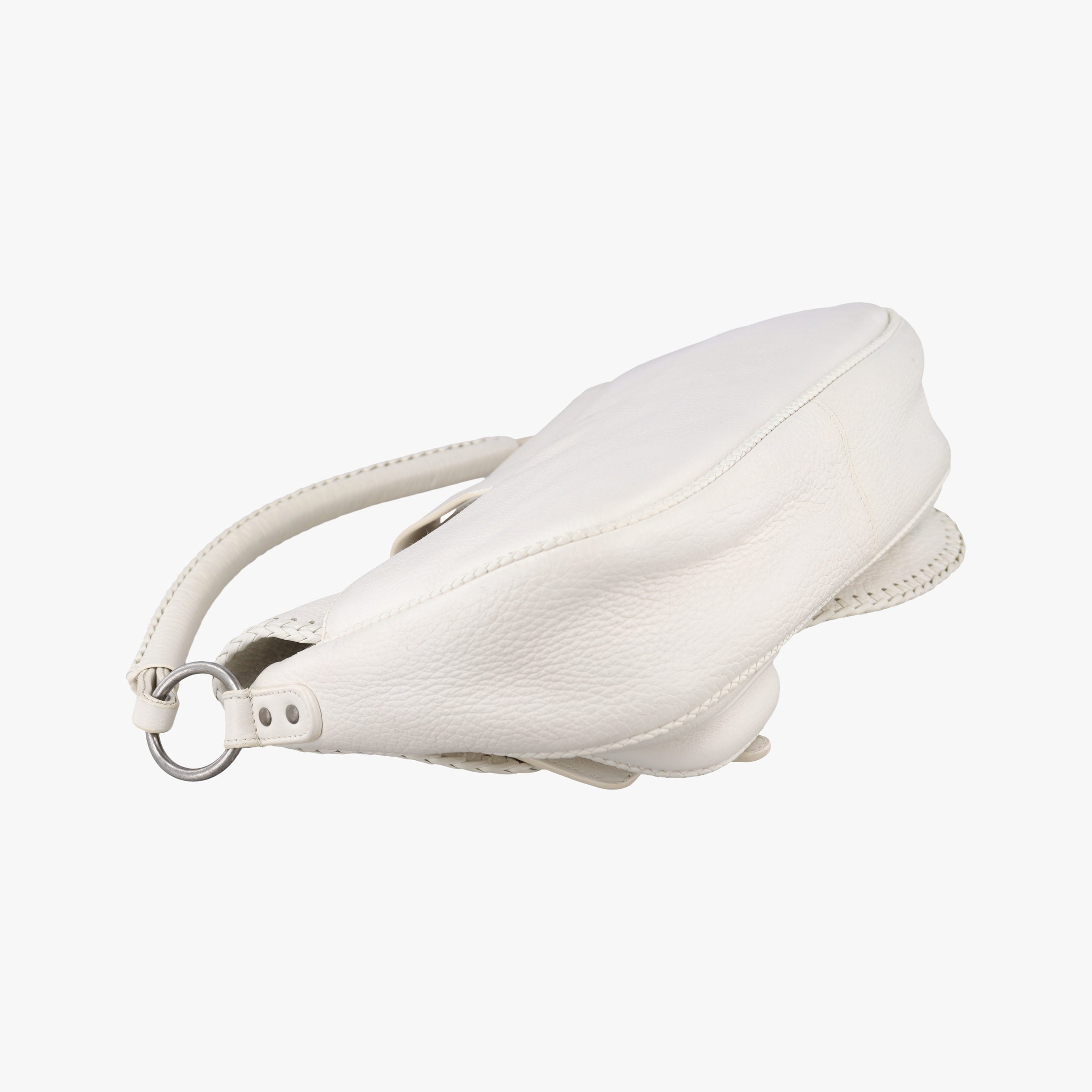 Pre-owned Christian Dior Gaucho White leather  handbag | stylenewstar