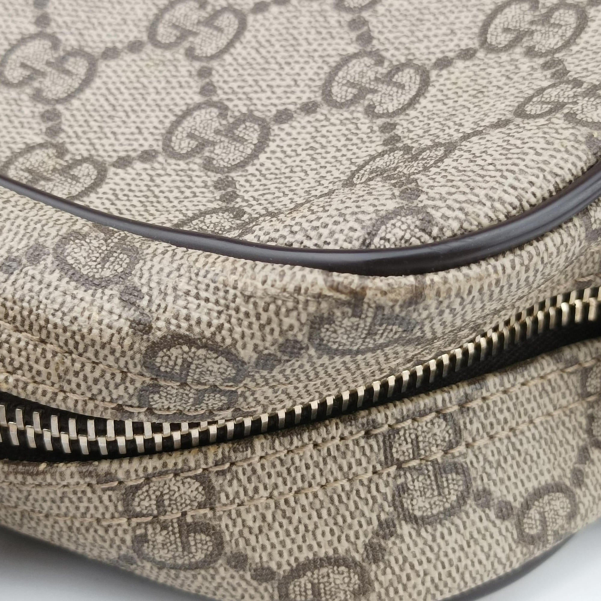 Pre-owned Gucci GG Imprime Messenger Brown PVC coated canvas×leather 201448 shoulderbag | stylenewstar