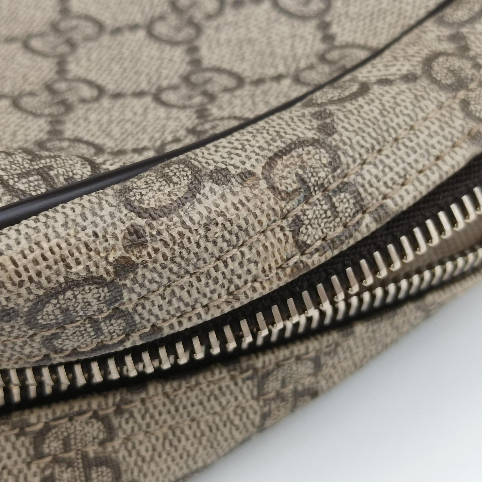 Pre-owned Gucci GG Imprime Messenger Brown PVC coated canvas×leather 201448 shoulderbag | stylenewstar