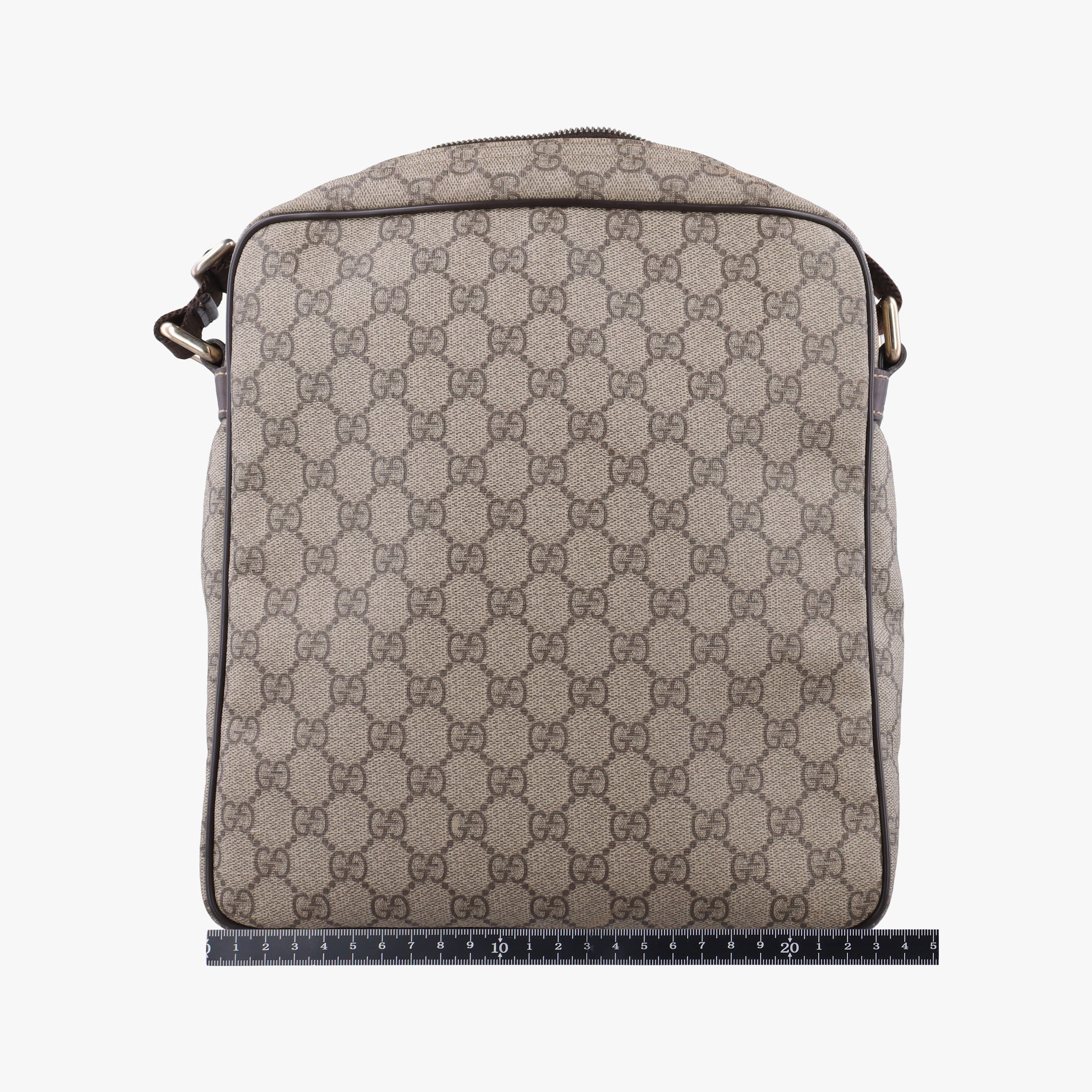 Pre-owned Gucci GG Imprime Messenger Brown PVC coated canvas×leather 201448 shoulderbag | stylenewstar
