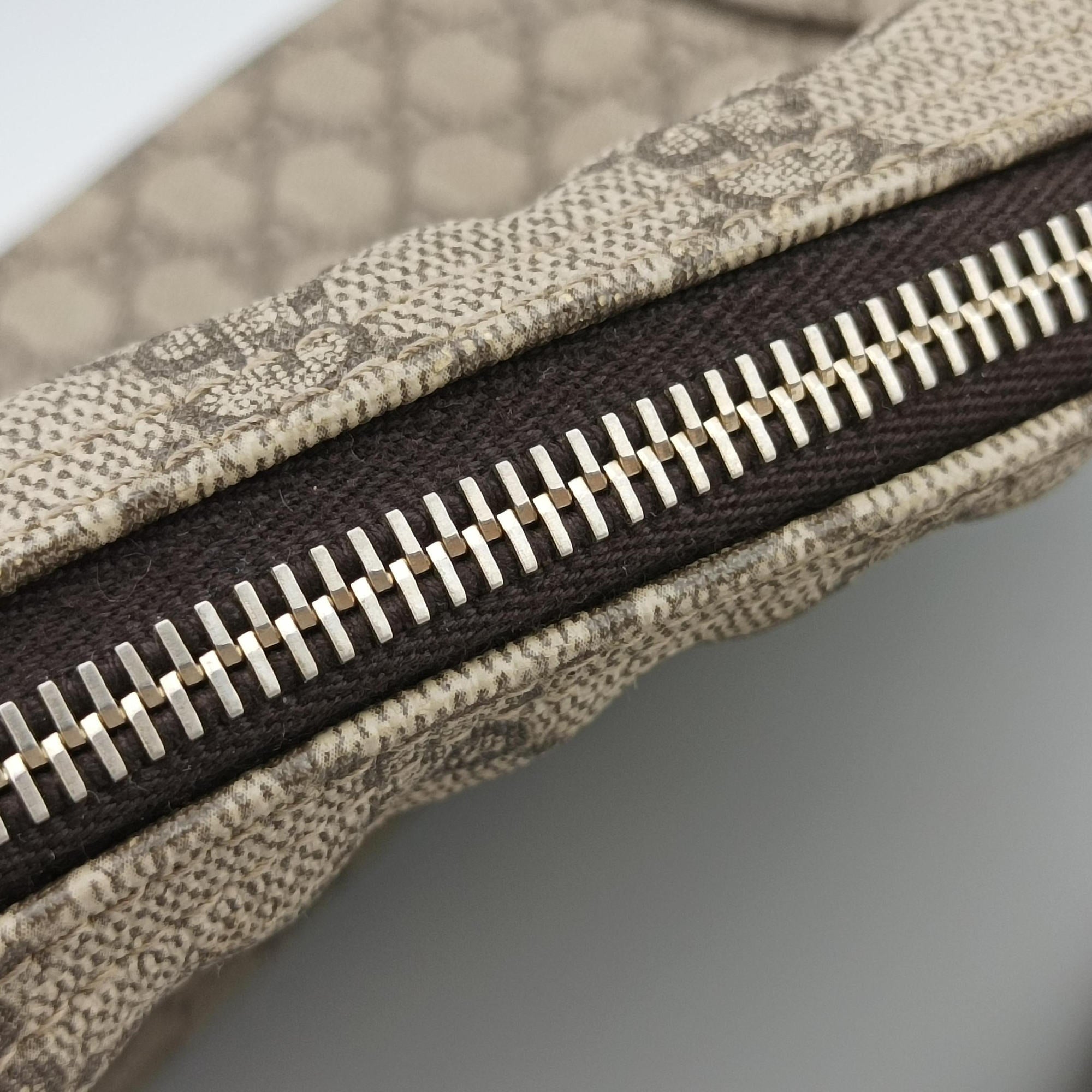 Pre-owned Gucci GG Imprime Messenger Brown PVC coated canvas×leather 201448 shoulderbag | stylenewstar