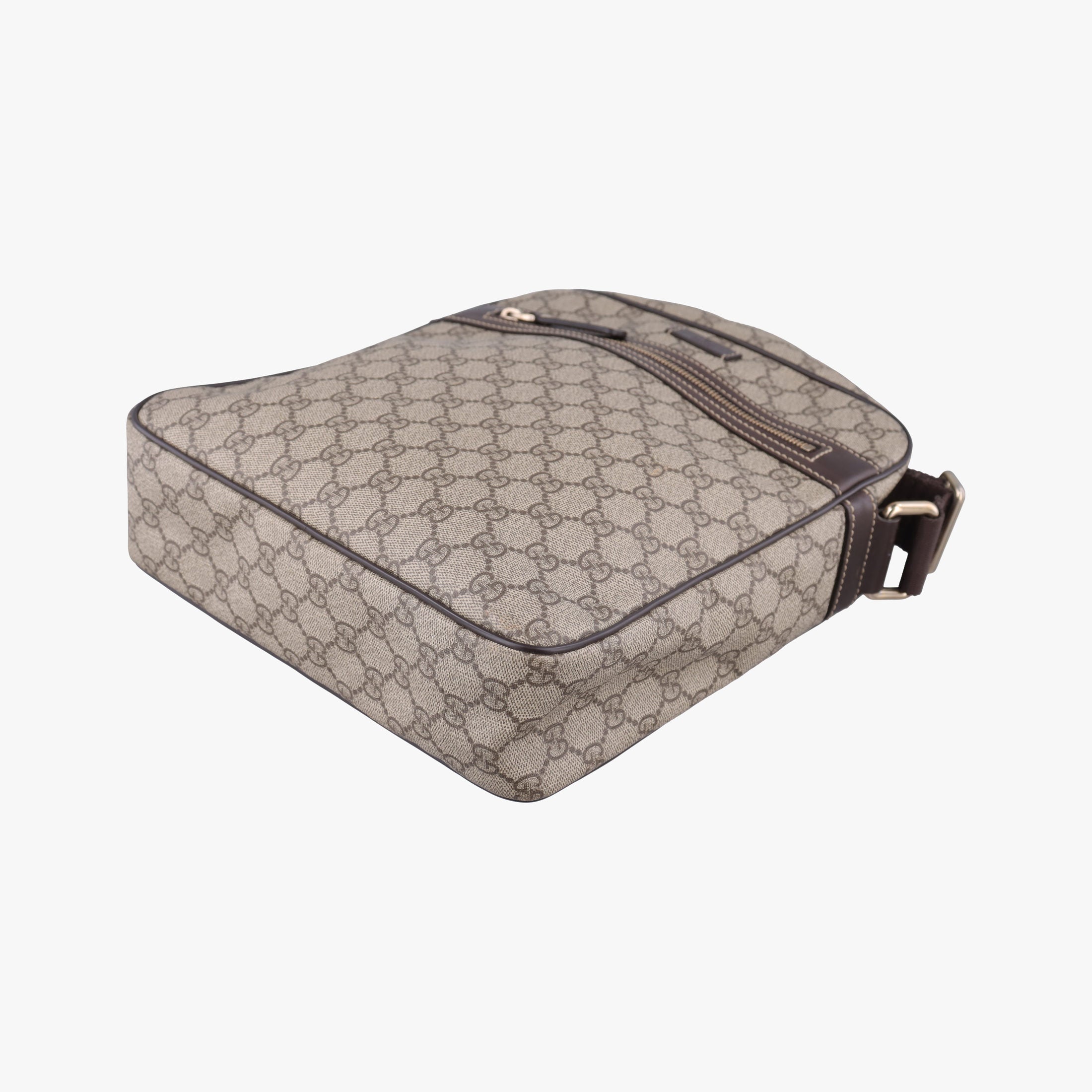 Pre-owned Gucci GG Imprime Messenger Brown PVC coated canvas×leather 201448 shoulderbag | stylenewstar