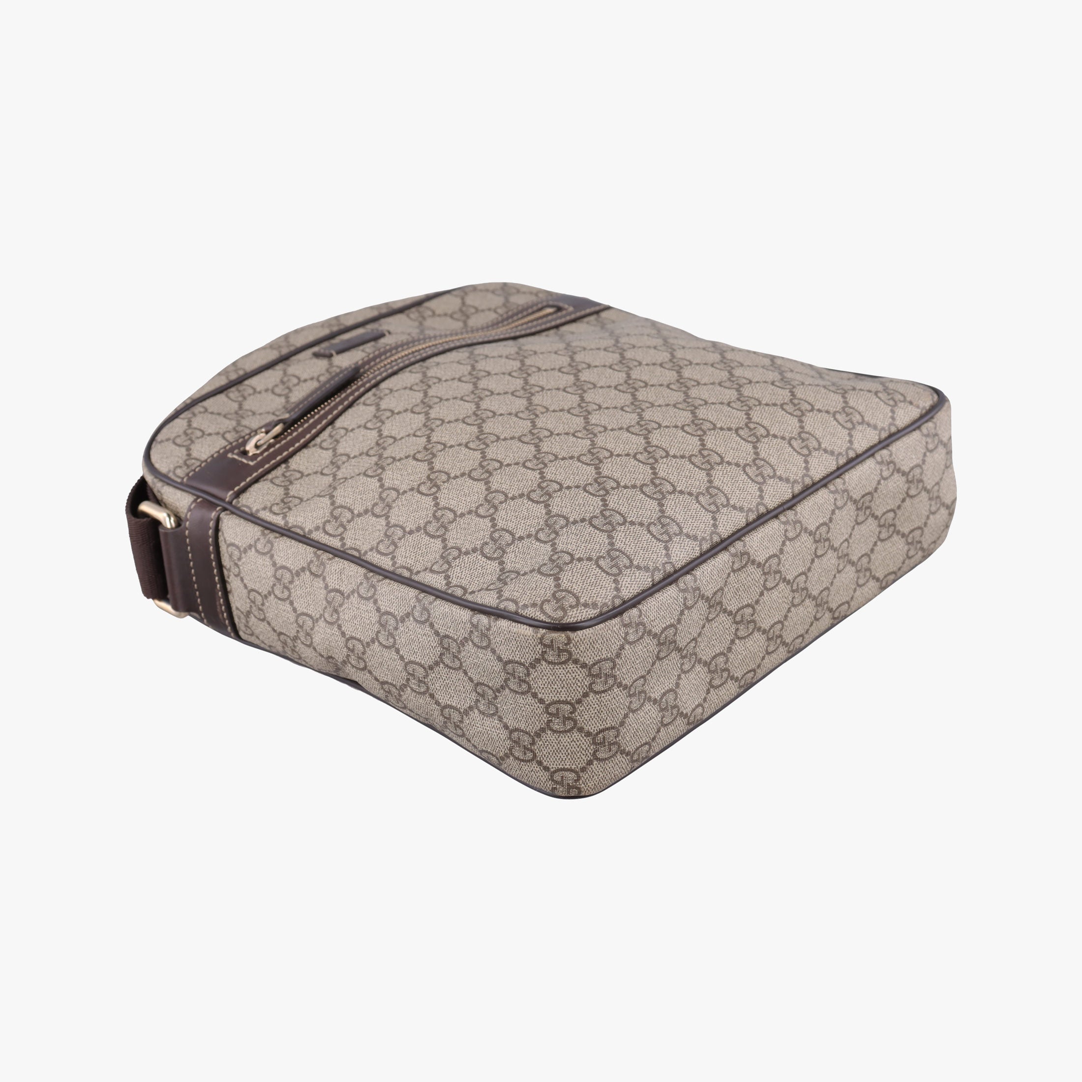 Pre-owned Gucci GG Imprime Messenger Brown PVC coated canvas×leather 201448 shoulderbag | stylenewstar