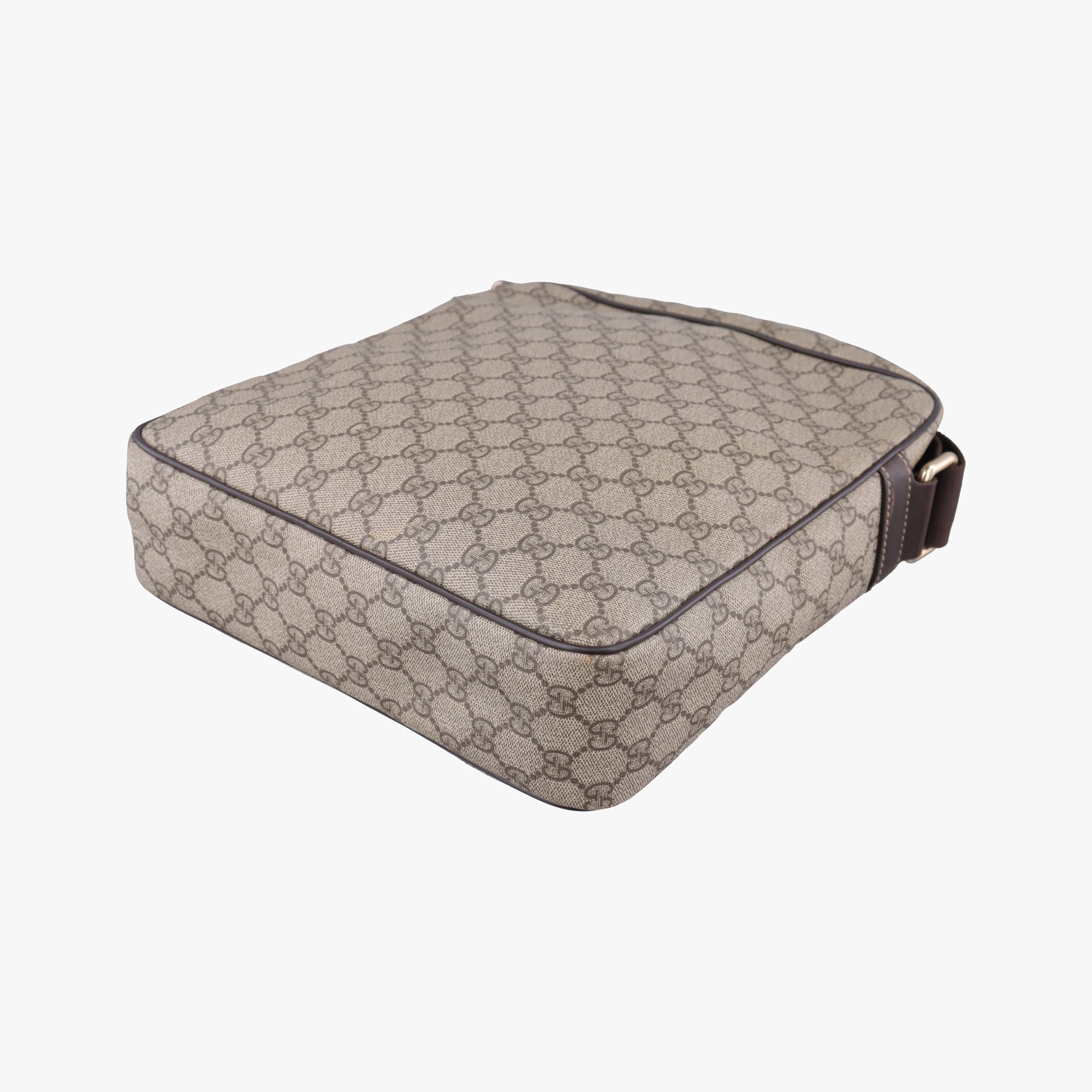 Pre-owned Gucci GG Imprime Messenger Brown PVC coated canvas×leather 201448 shoulderbag | stylenewstar