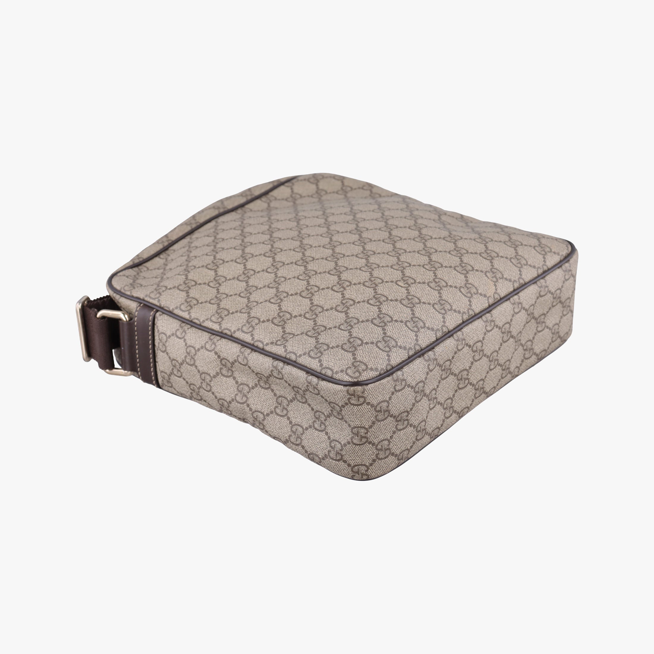 Pre-owned Gucci GG Imprime Messenger Brown PVC coated canvas×leather 201448 shoulderbag | stylenewstar