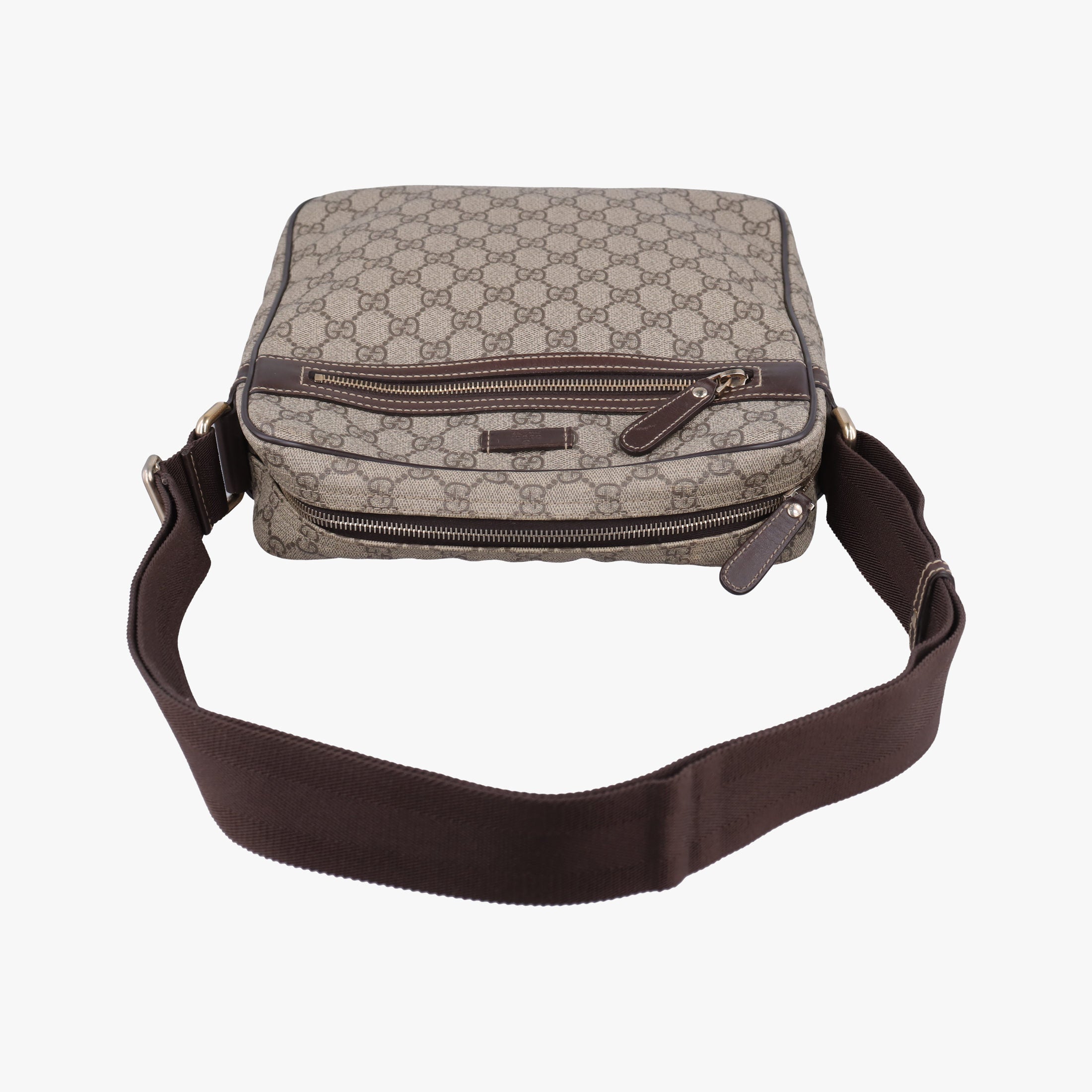 Pre-owned Gucci GG Imprime Messenger Brown PVC coated canvas×leather 201448 shoulderbag | stylenewstar