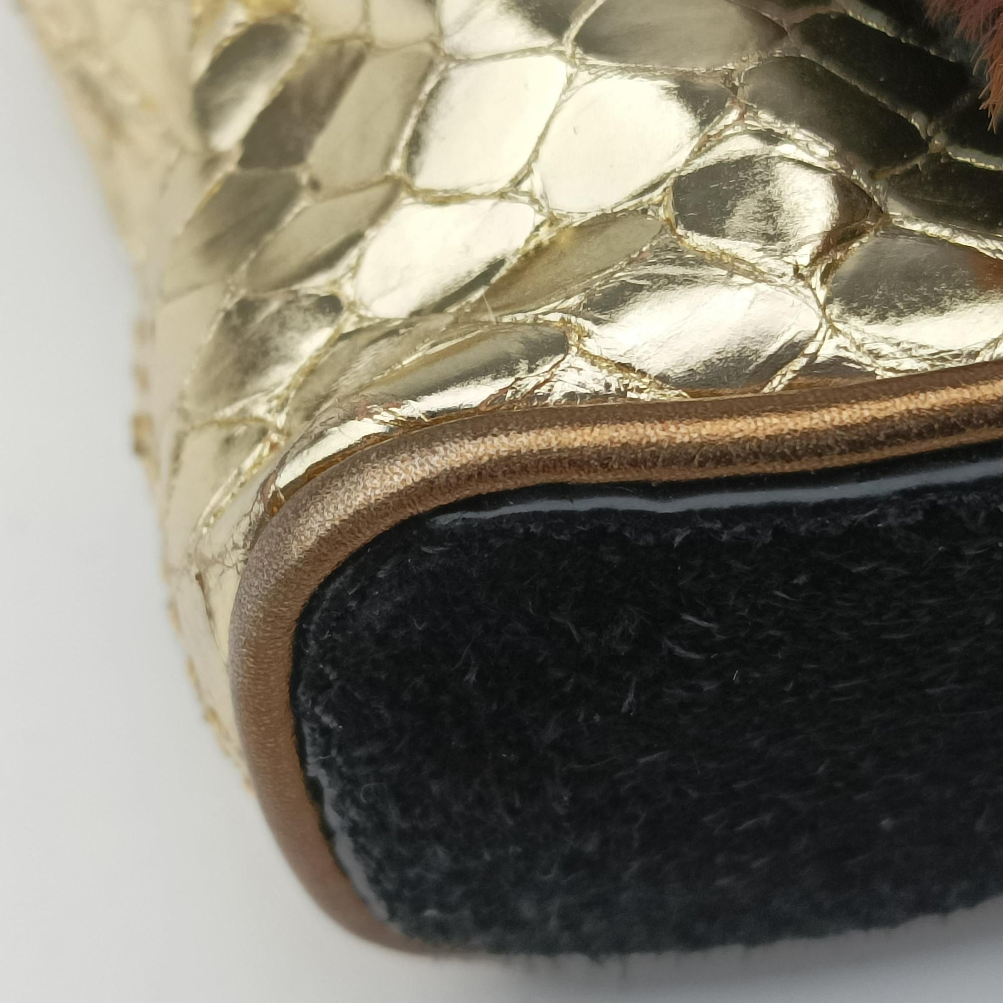 Pre-owned Dolce & Gabbana Leopard print Multicolour ponyhair×snakeskin  shoulderbag | stylenewstar