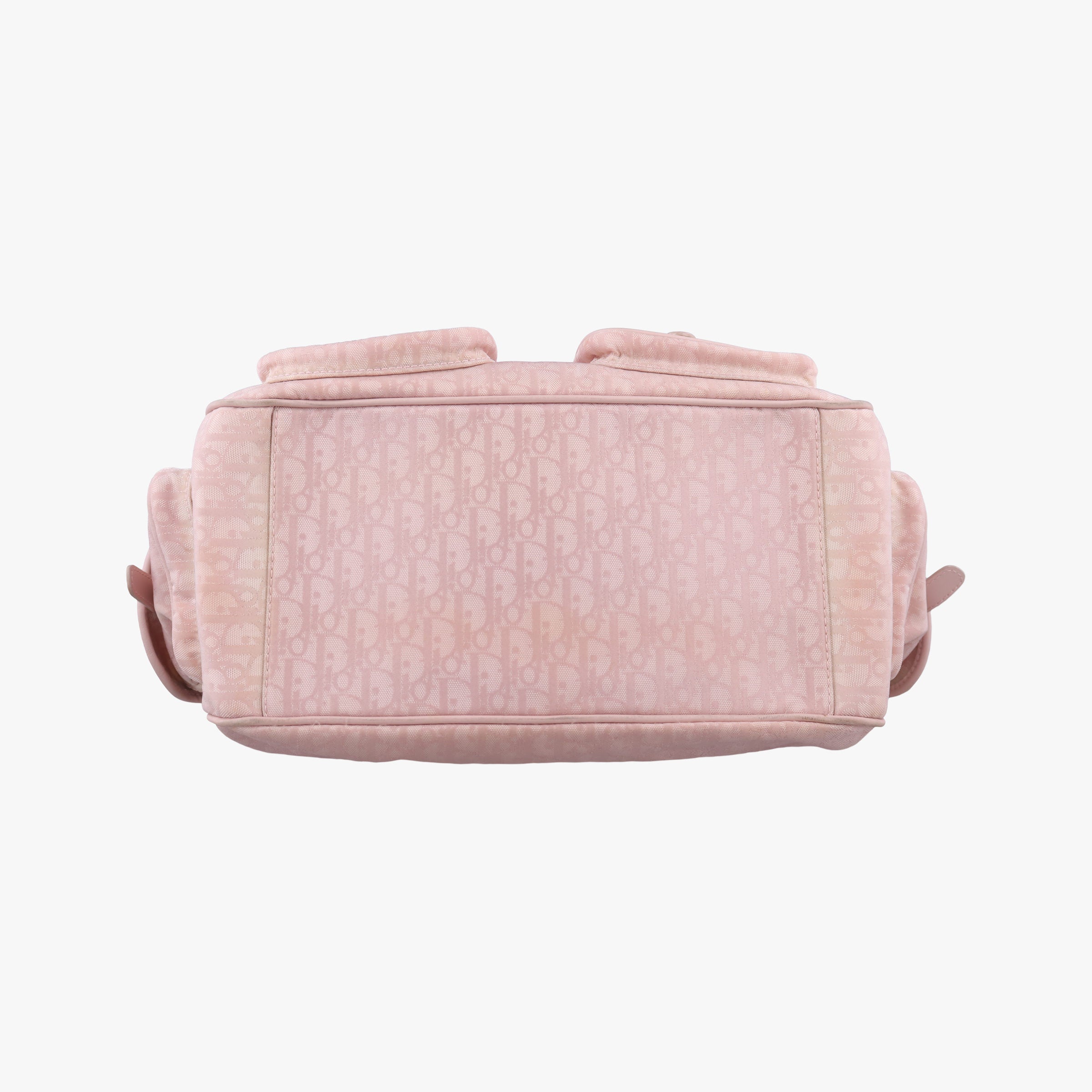 Secondhand Christian Dior Lovely Trotter Pink Cotton Canvas × Leather  handbag | stylenewstar