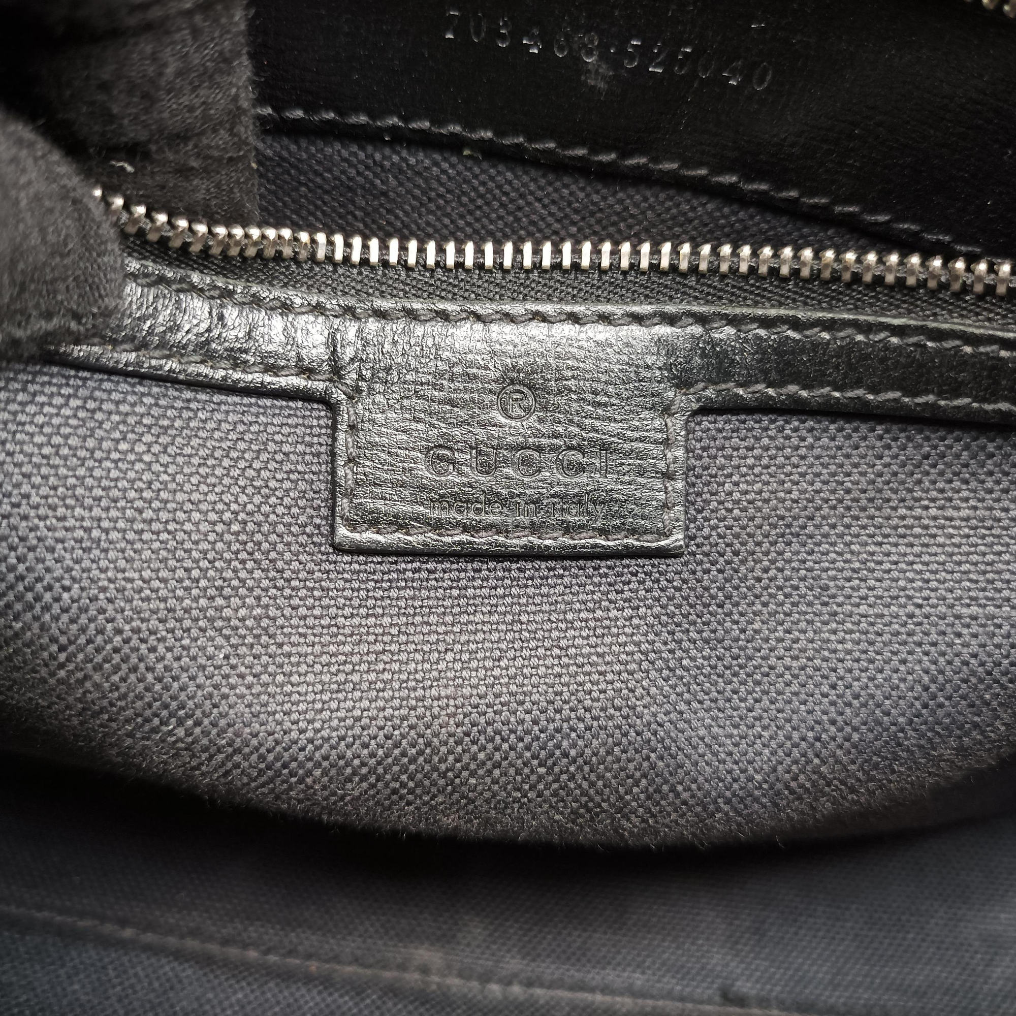 Pre-owned Gucci Interlocking G Messenger Black PVC coated canvas×Leather 703468 shoulderbag | stylenewstar