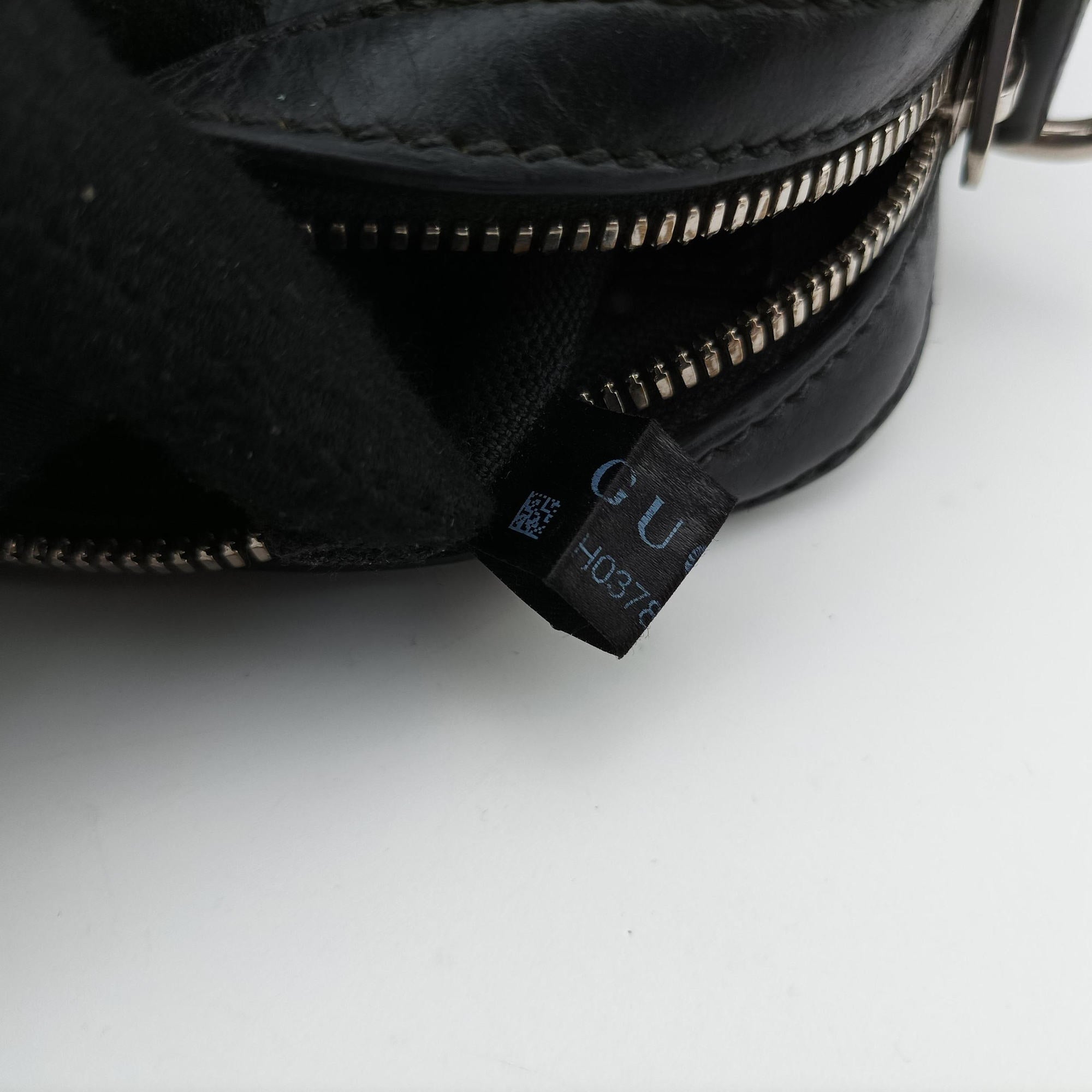 Pre-owned Gucci Interlocking G Messenger Black PVC coated canvas×Leather 703468 shoulderbag | stylenewstar