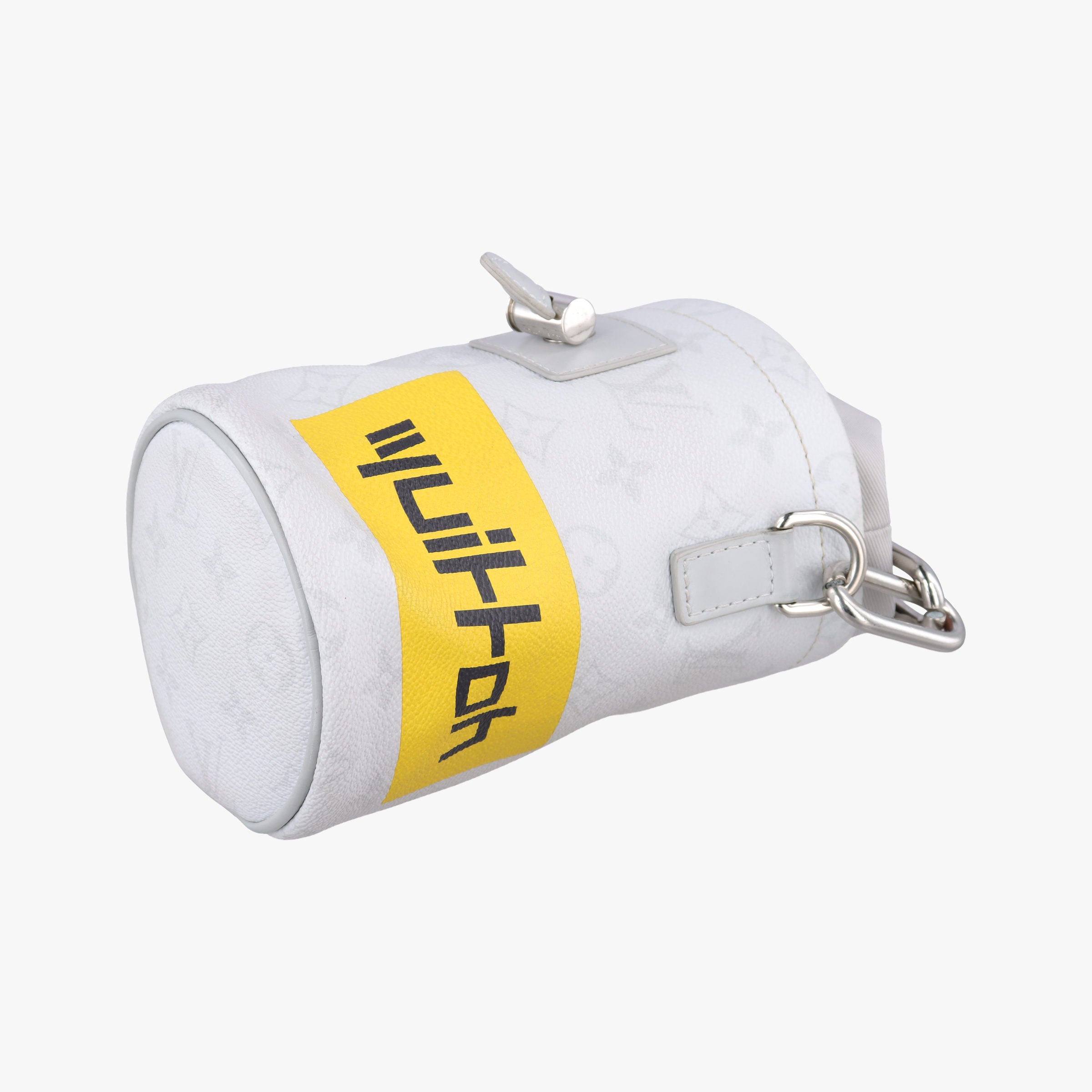 Pre-owned Louis Vuitton Logo Chalk Nano Bag BLANC Monogram Canvas M44631 shoulderbag | stylenewstar