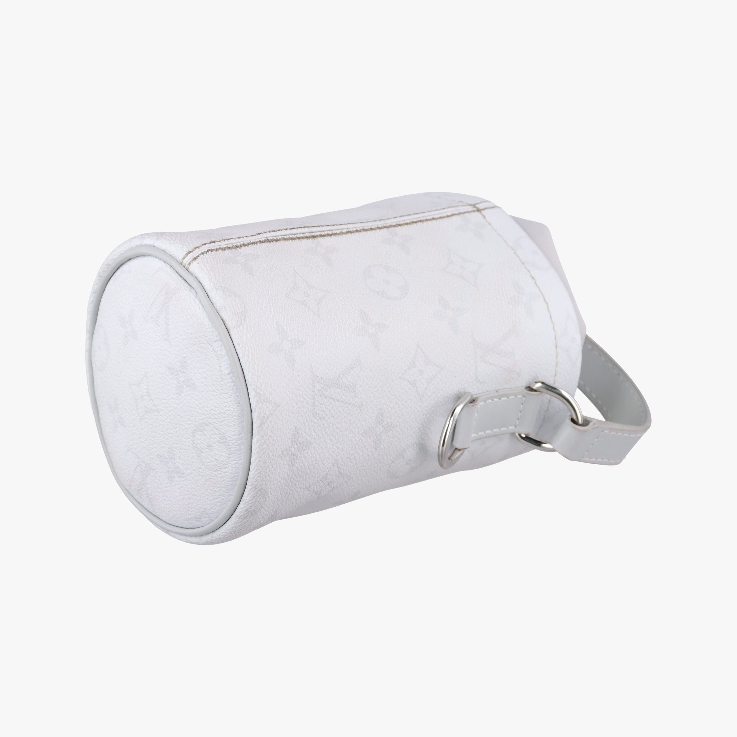 Pre-owned Louis Vuitton Logo Chalk Nano Bag BLANC Monogram Canvas M44631 shoulderbag | stylenewstar