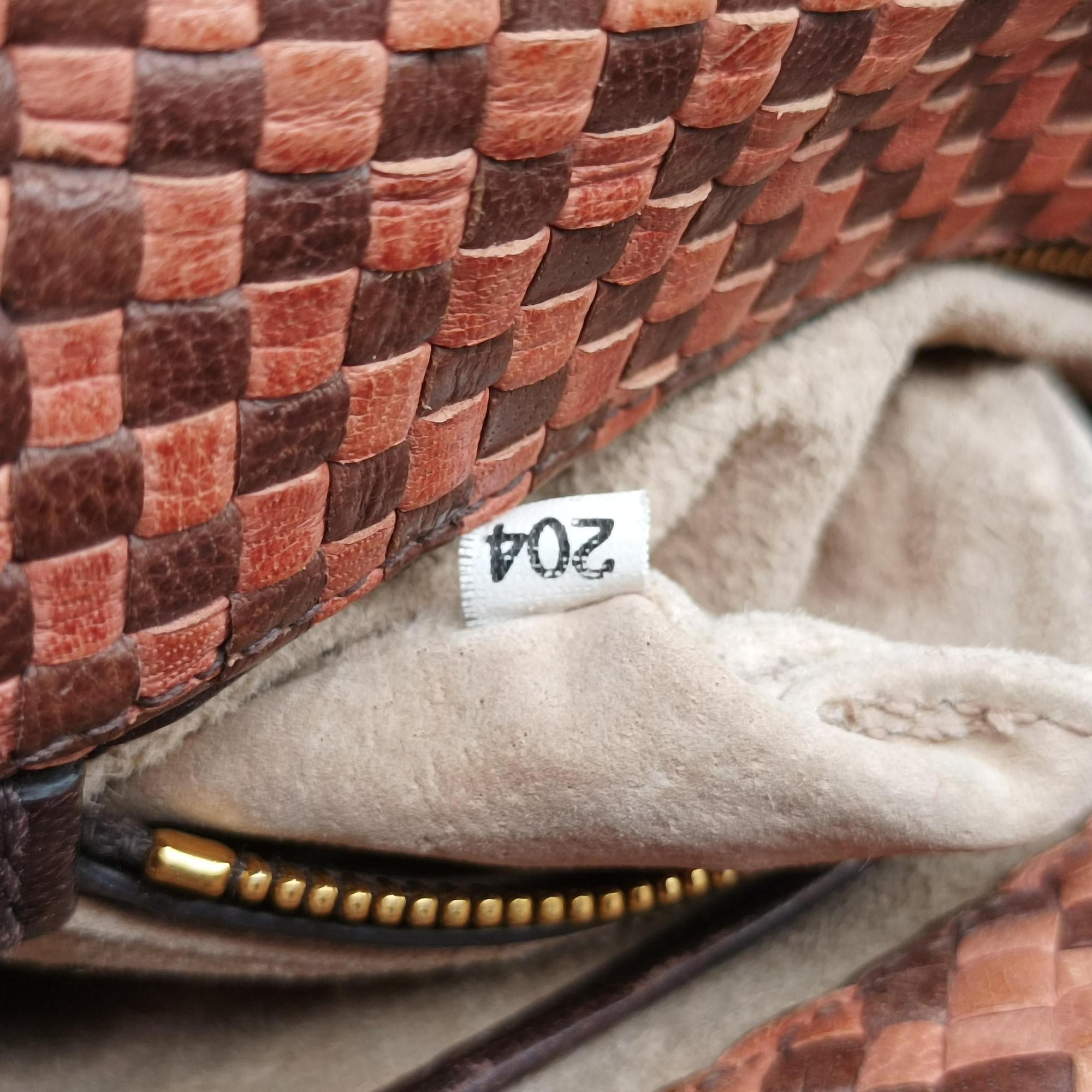 Pre-owned Prada MADRAS Brown Leather BT781V shoulderbag | stylenewstar