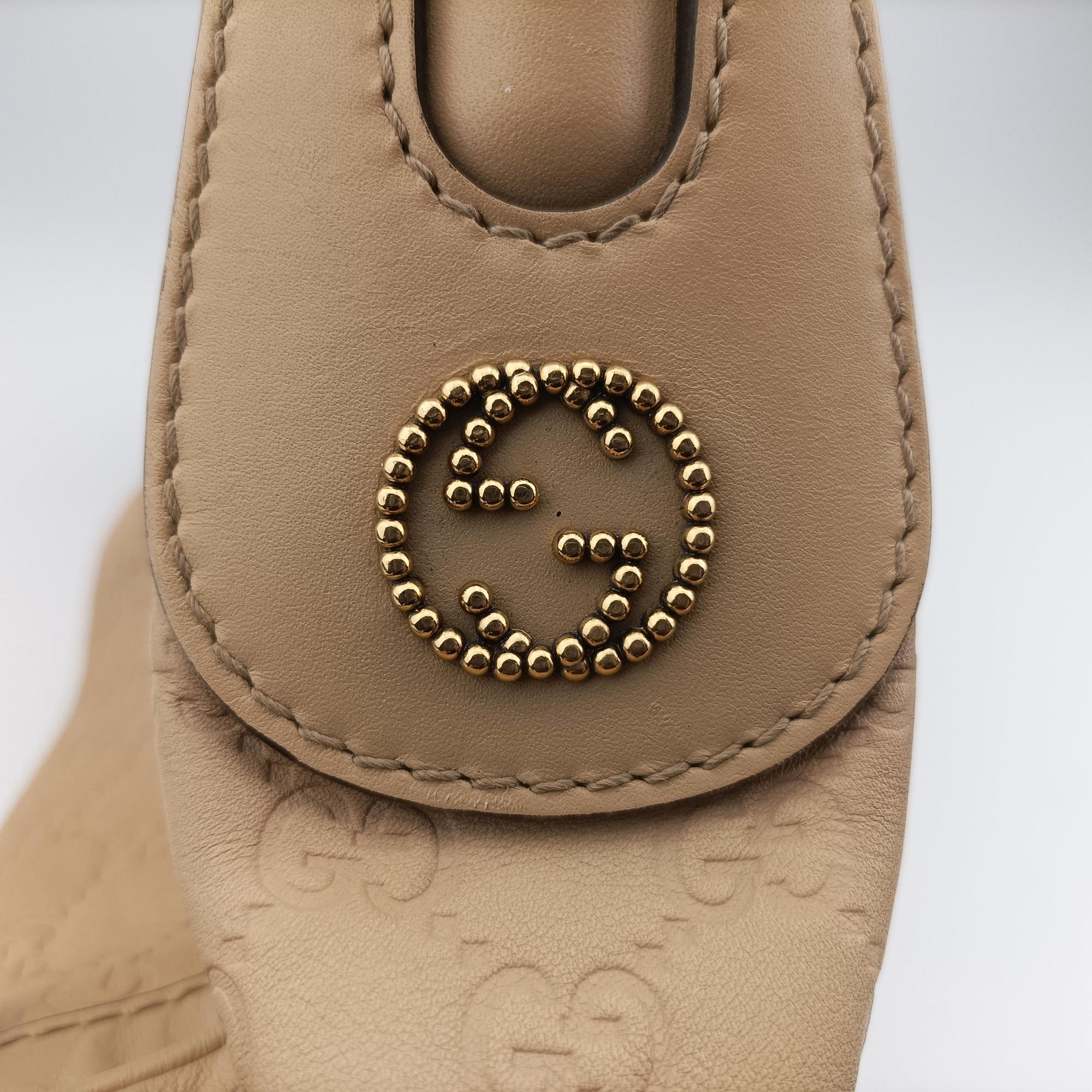 Vintage Gucci Guccissima Beige Leather 282298 handbag | stylenewstar