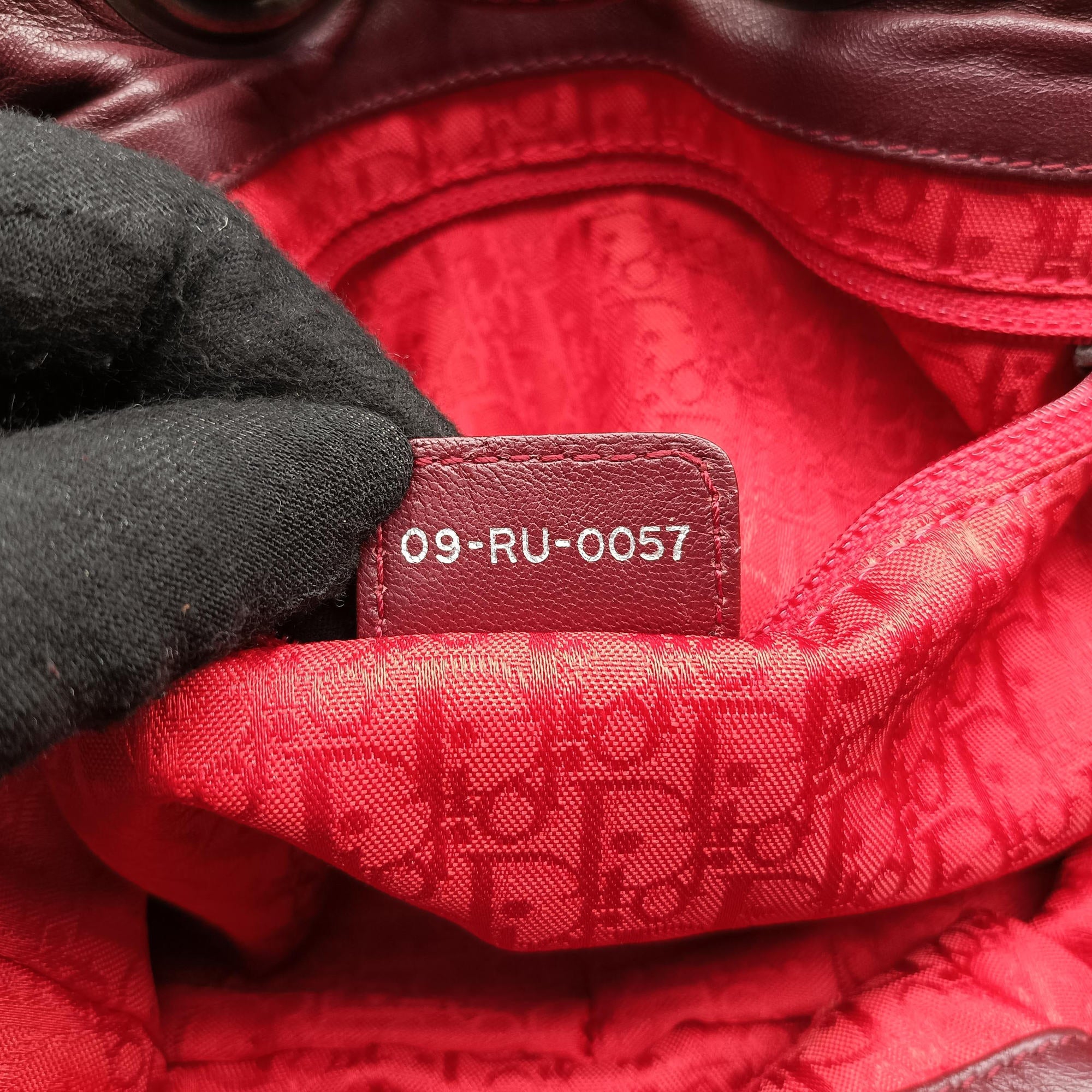 Pre-owned Christian Dior Cannage Red leather  handbag | stylenewstar