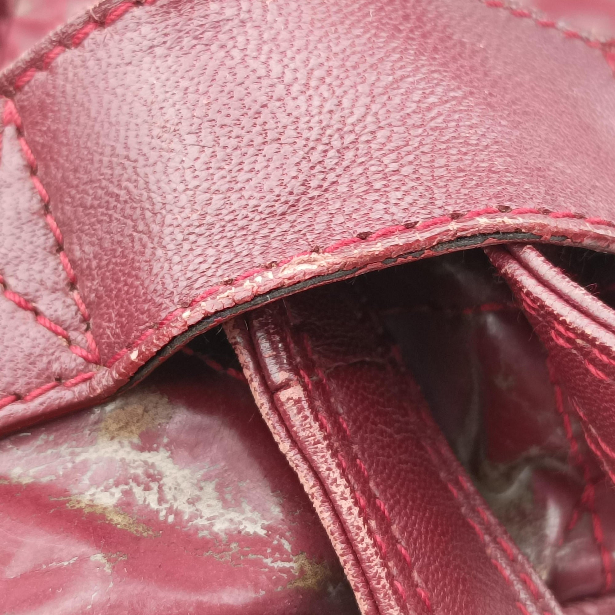Pre-owned Christian Dior Cannage Red leather  handbag | stylenewstar