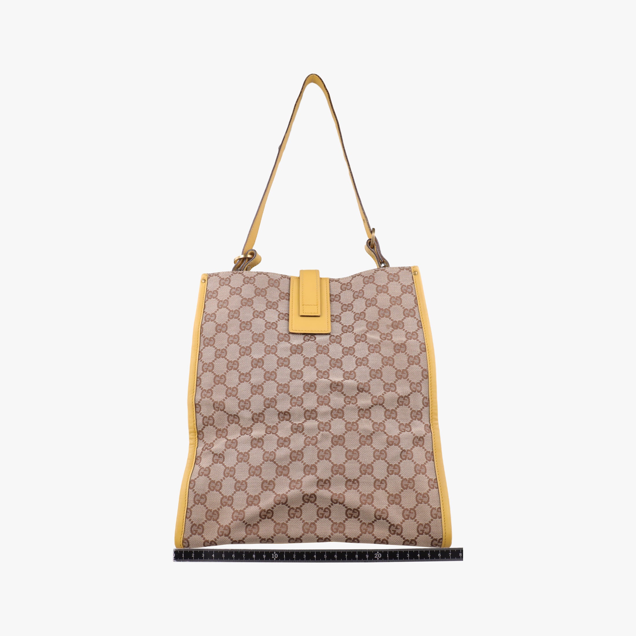 Vintage Gucci GG Canvas Beige × Yellow Canvas 109101 handbag | stylenewstar