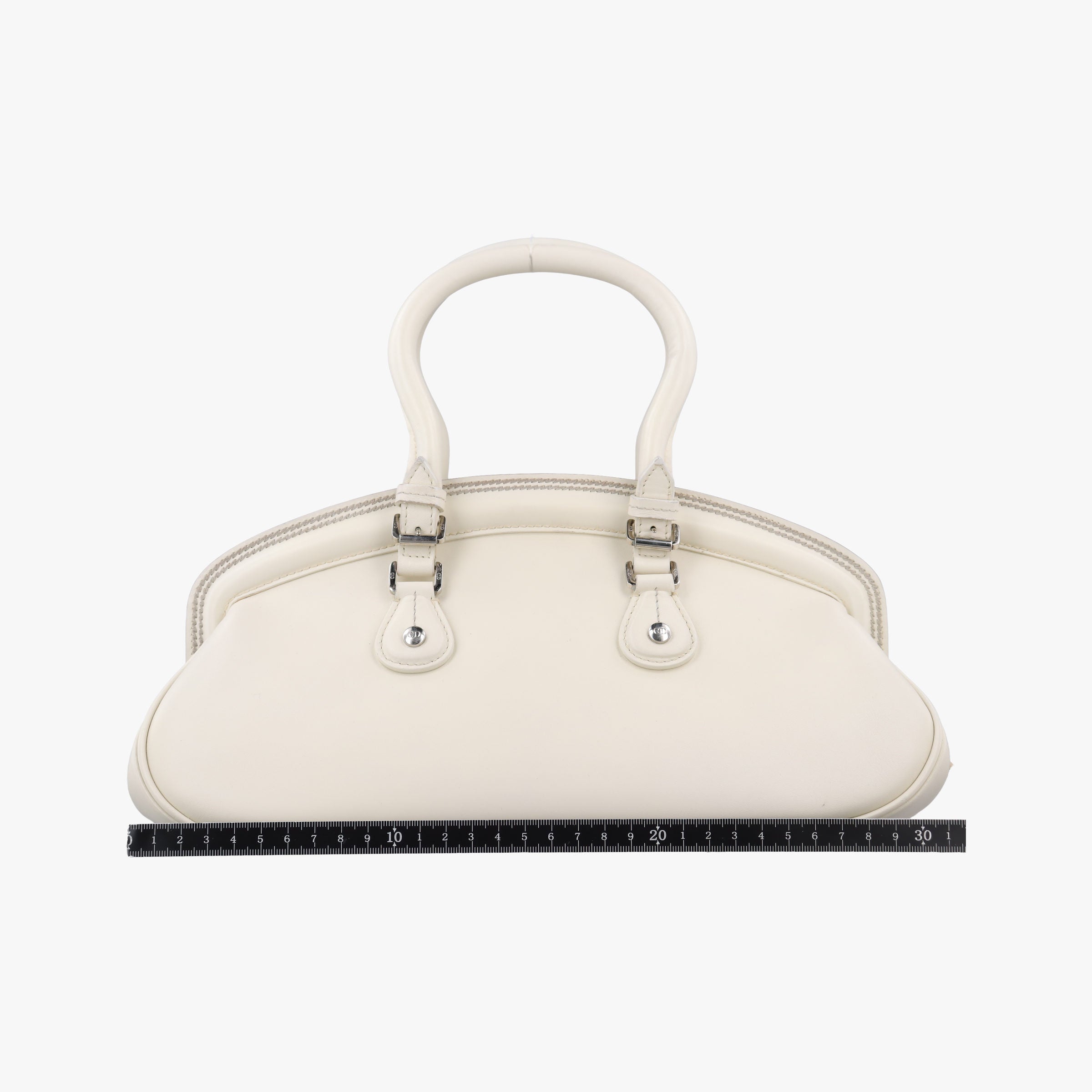 Pre-owned Christian Dior Detective White leather  handbag | stylenewstar