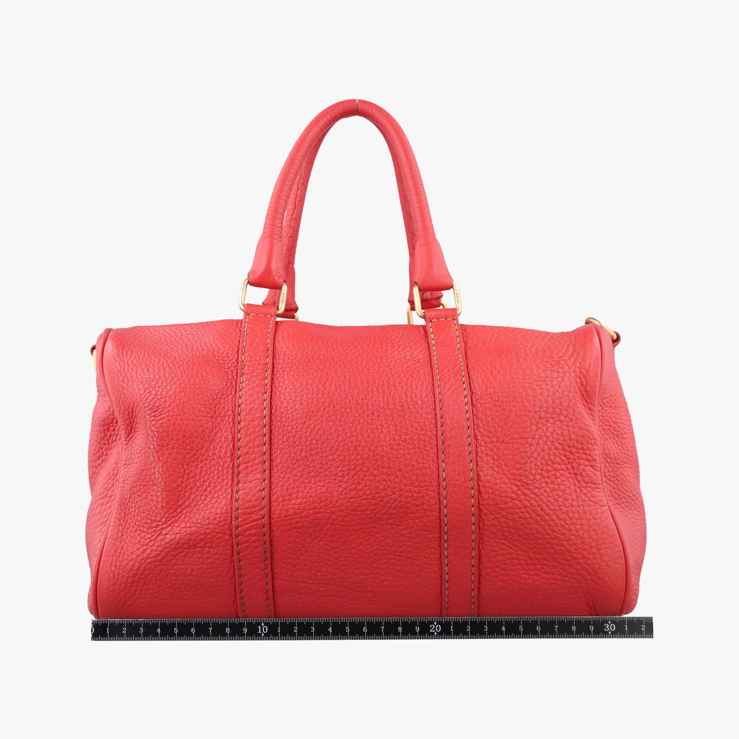Vintage Fendi Forever Bauletto Red Leather 8BL108 shoulderbag | stylenewstar