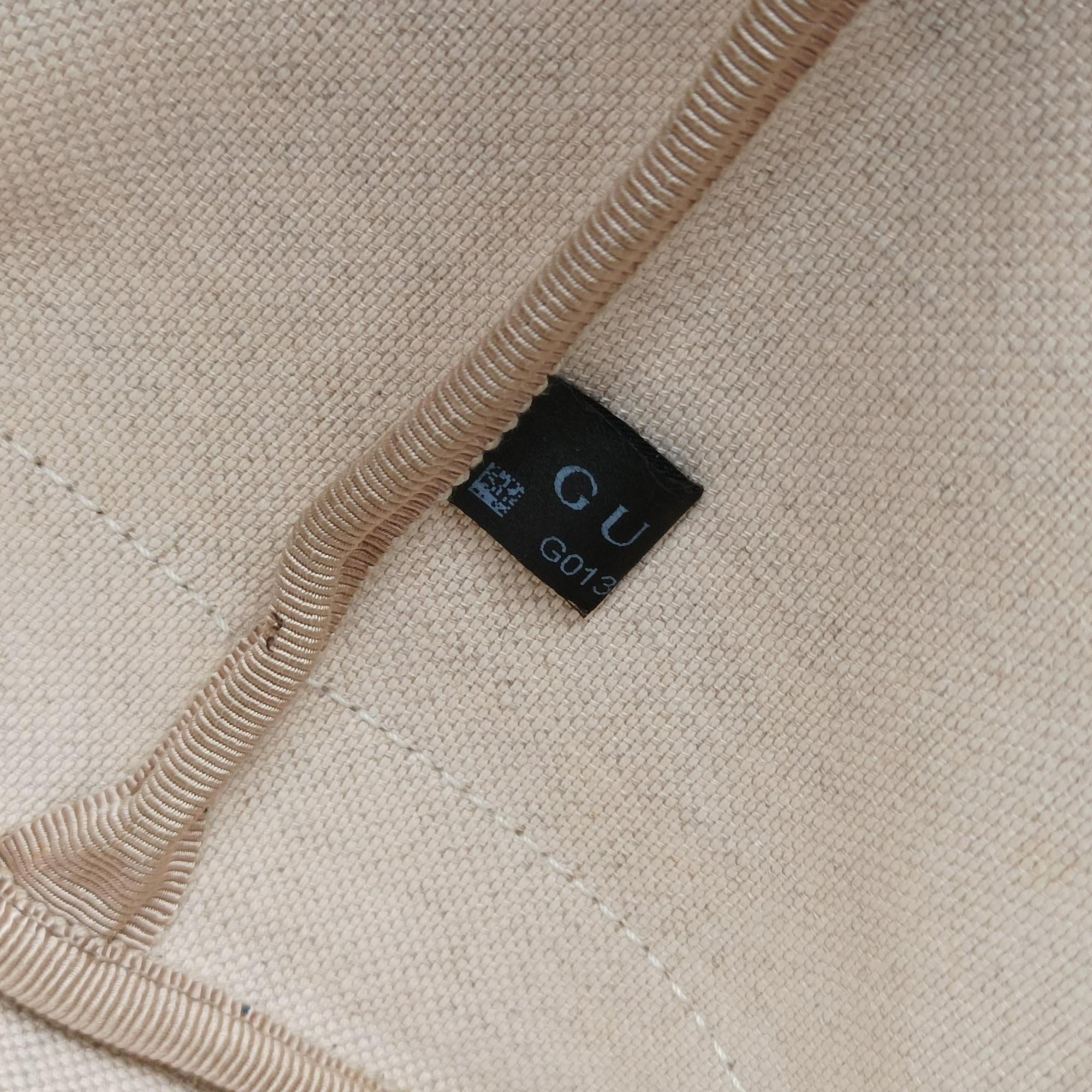 Pre-owned Gucci GG Plus GG Supreme beige×blue PVC coated canvas×Leather 309498 shoulderbag | stylenewstar