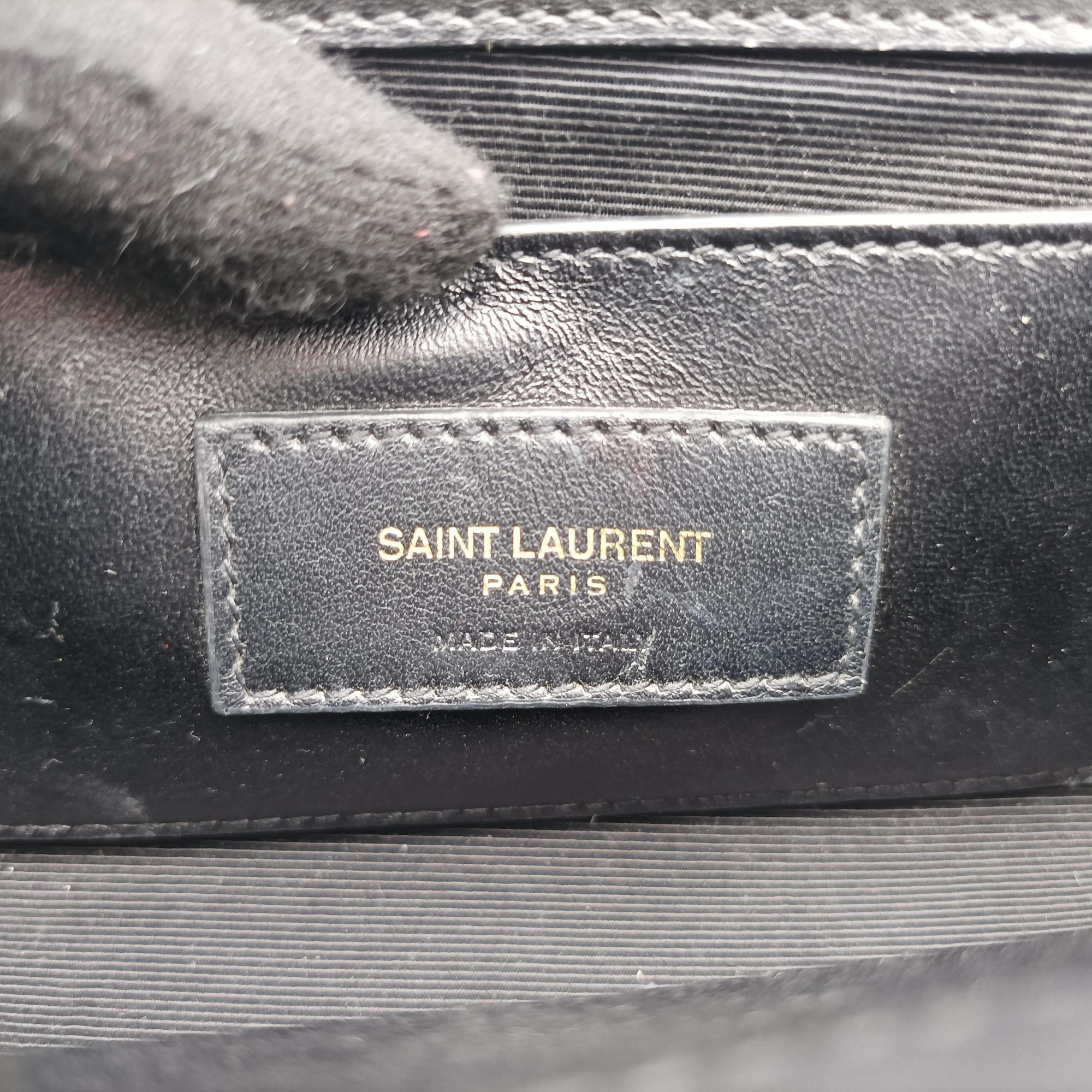 Vintage Yves Saint Laurent KATE Black Leather 856096 shoulderbag | stylenewstar