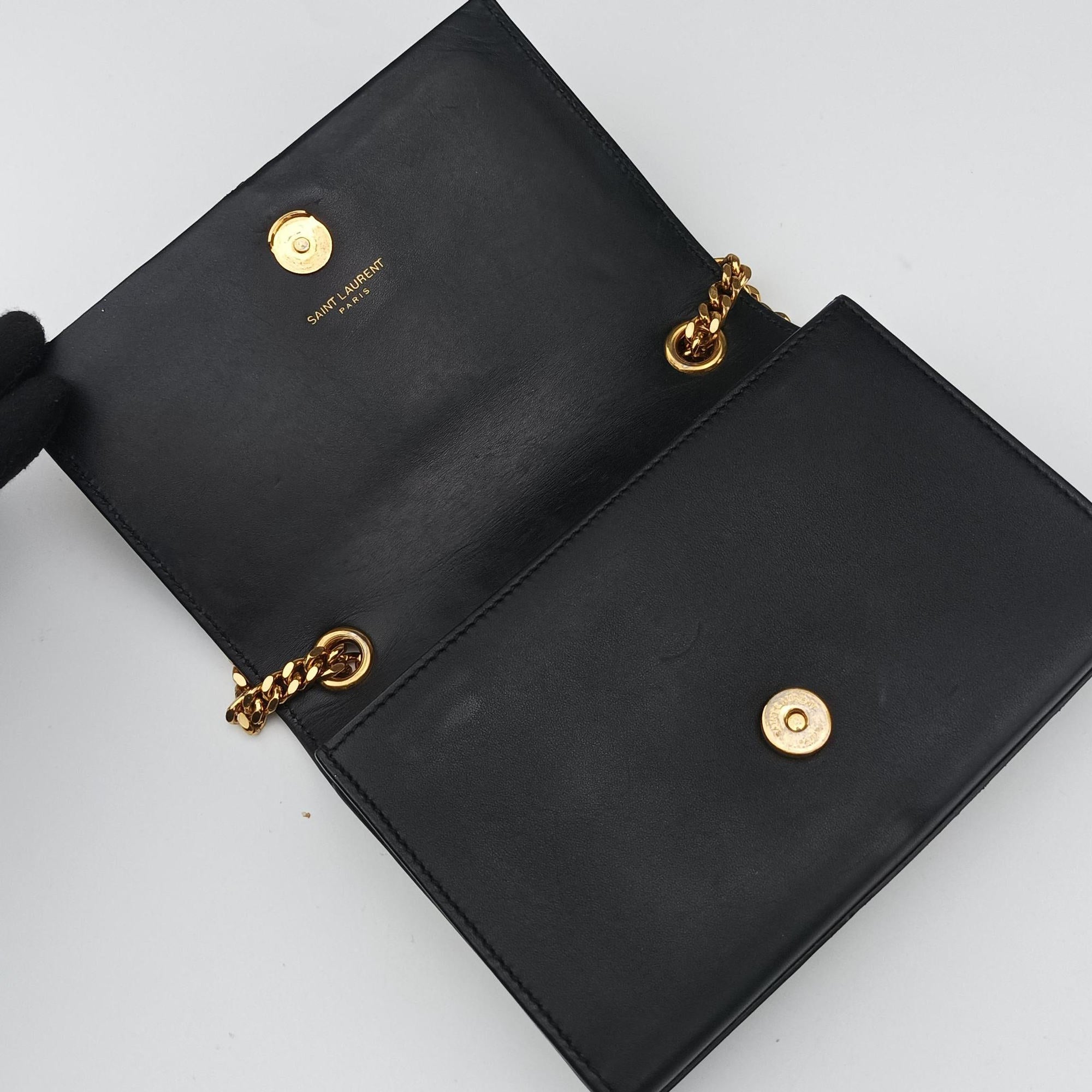Vintage Yves Saint Laurent KATE Black Leather 856096 shoulderbag | stylenewstar