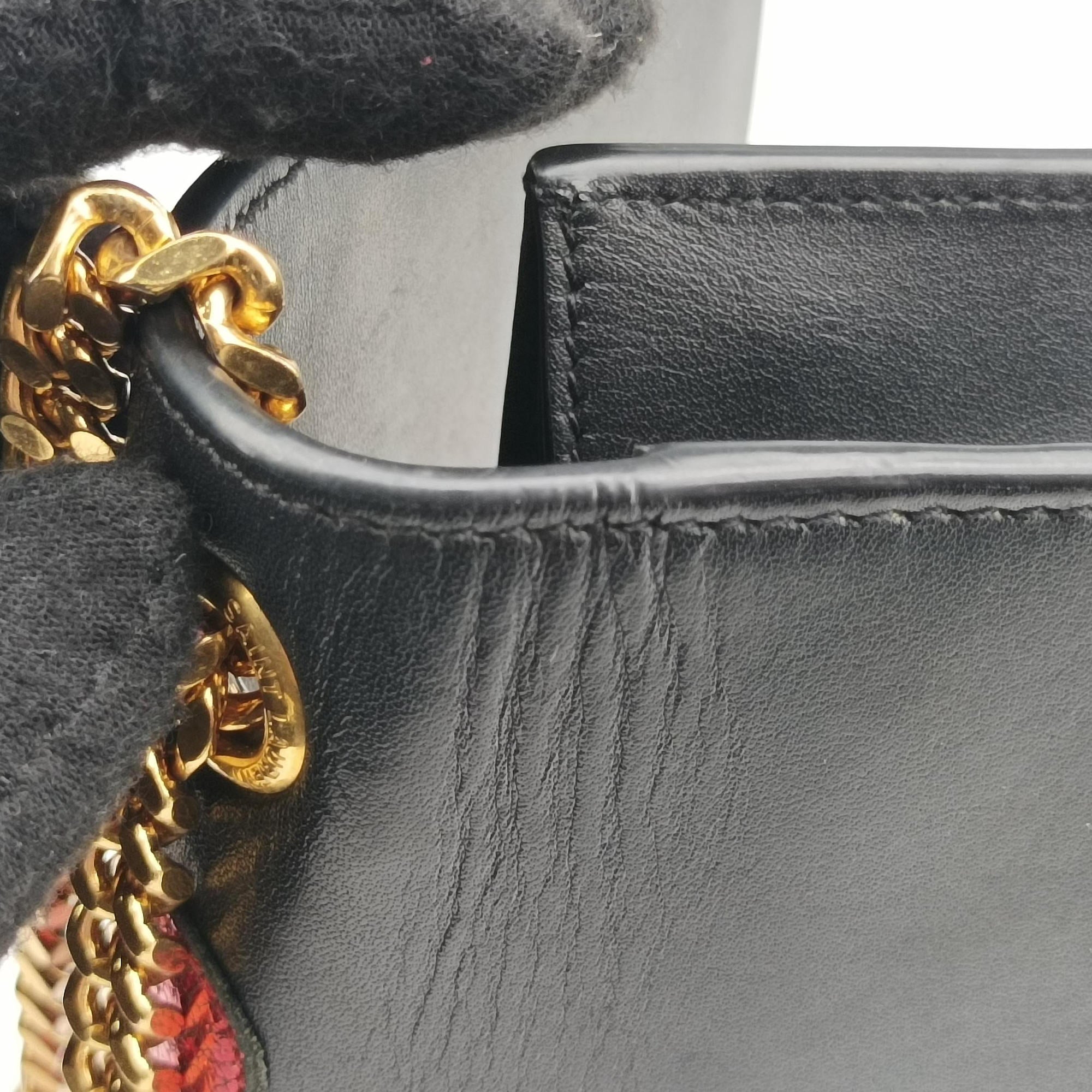 Vintage Yves Saint Laurent KATE Black Leather 856096 shoulderbag | stylenewstar