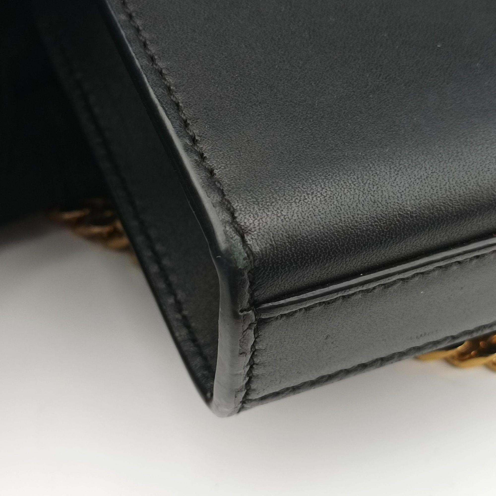 Vintage Yves Saint Laurent KATE Black Leather 856096 shoulderbag | stylenewstar