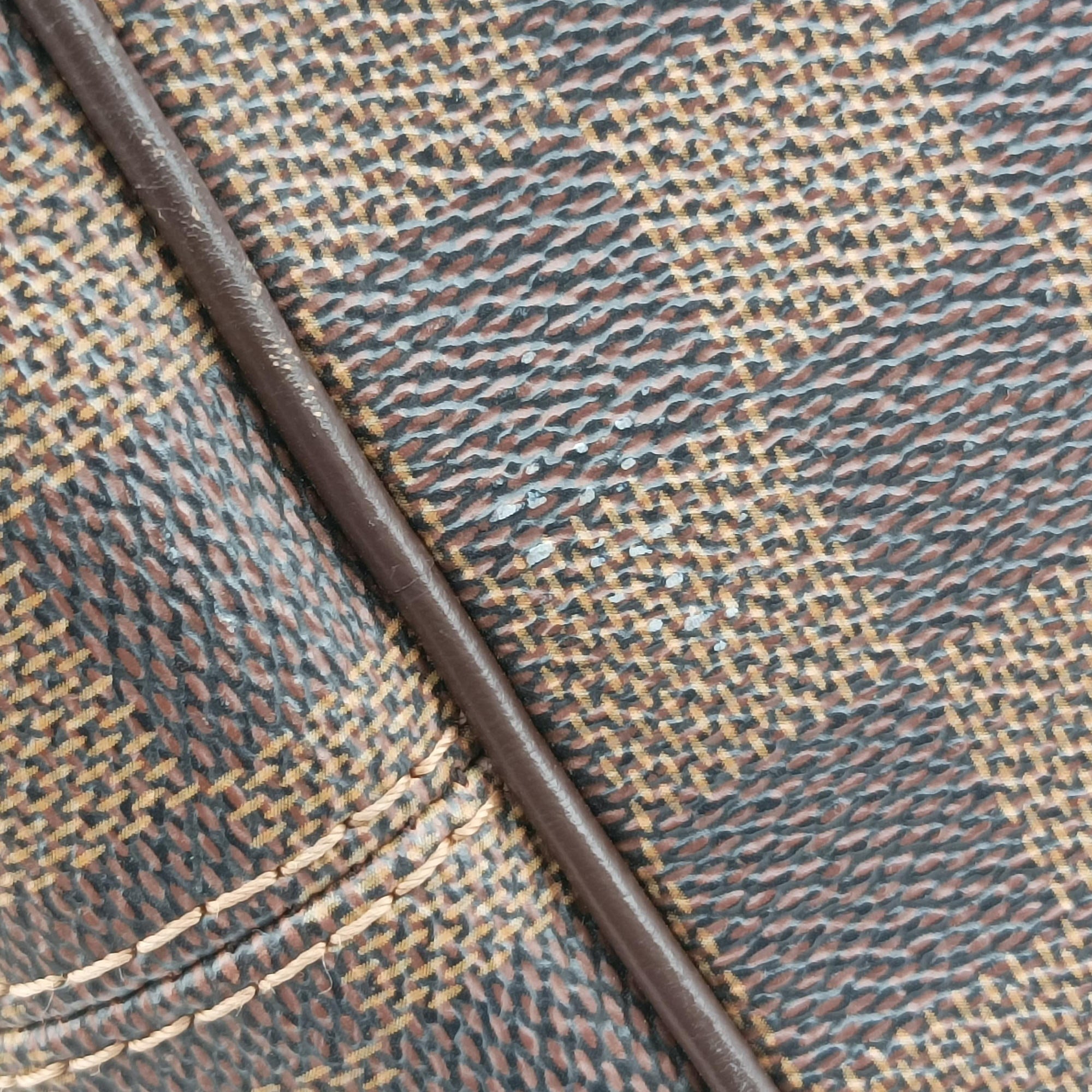 Pre-owned Louis Vuitton BERGAMO MM EBENE Damier Canvas N41168 shoulderbag | stylenewstar